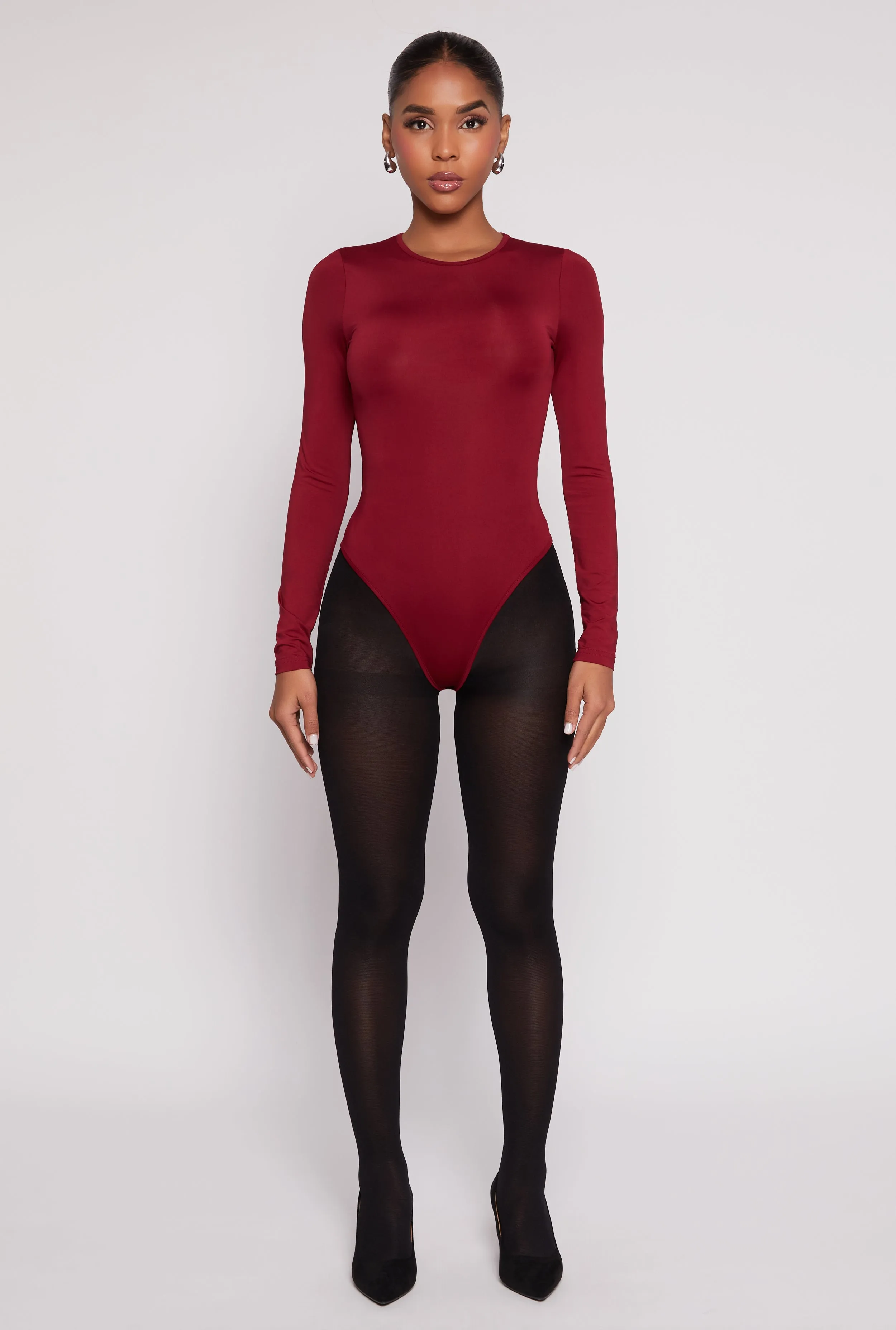 Daisy Crew Neck Long Sleeve Bodysuit sold by Rainbow