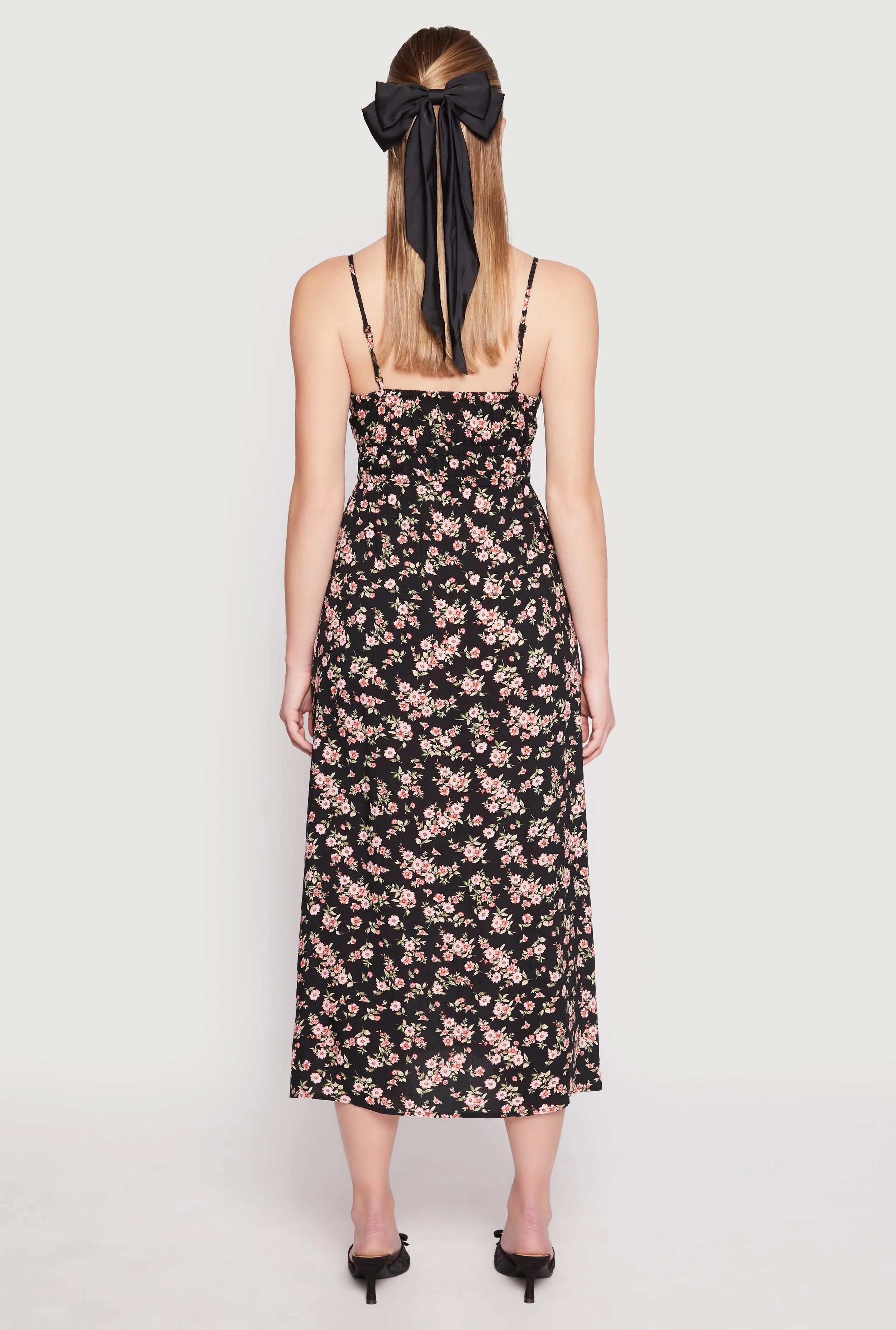 Floral Double Slit Midi Dress sold by Rainbow product image thumbnail 3
