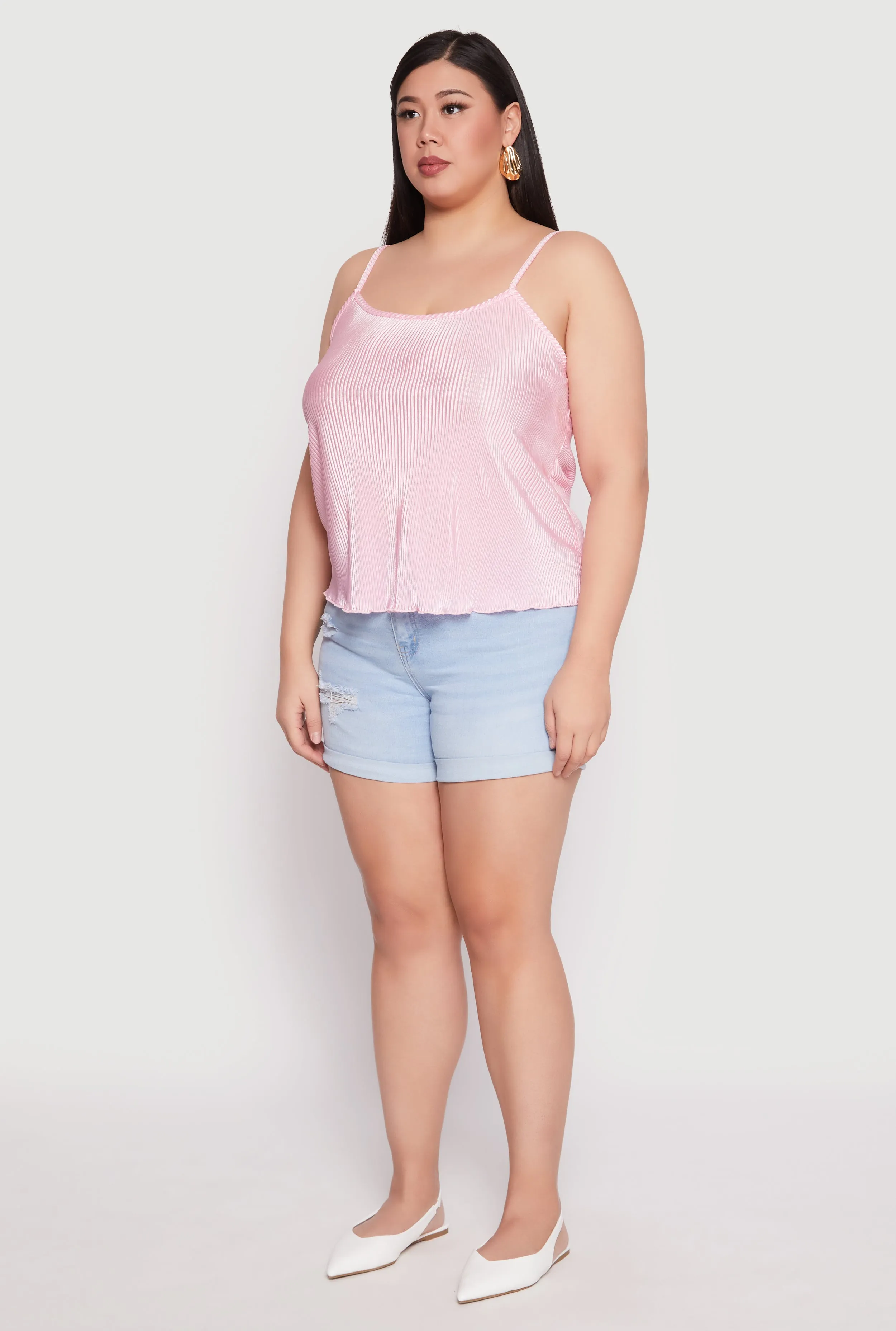 Plus Size Plisse Cami sold by Rainbow product image thumbnail 3