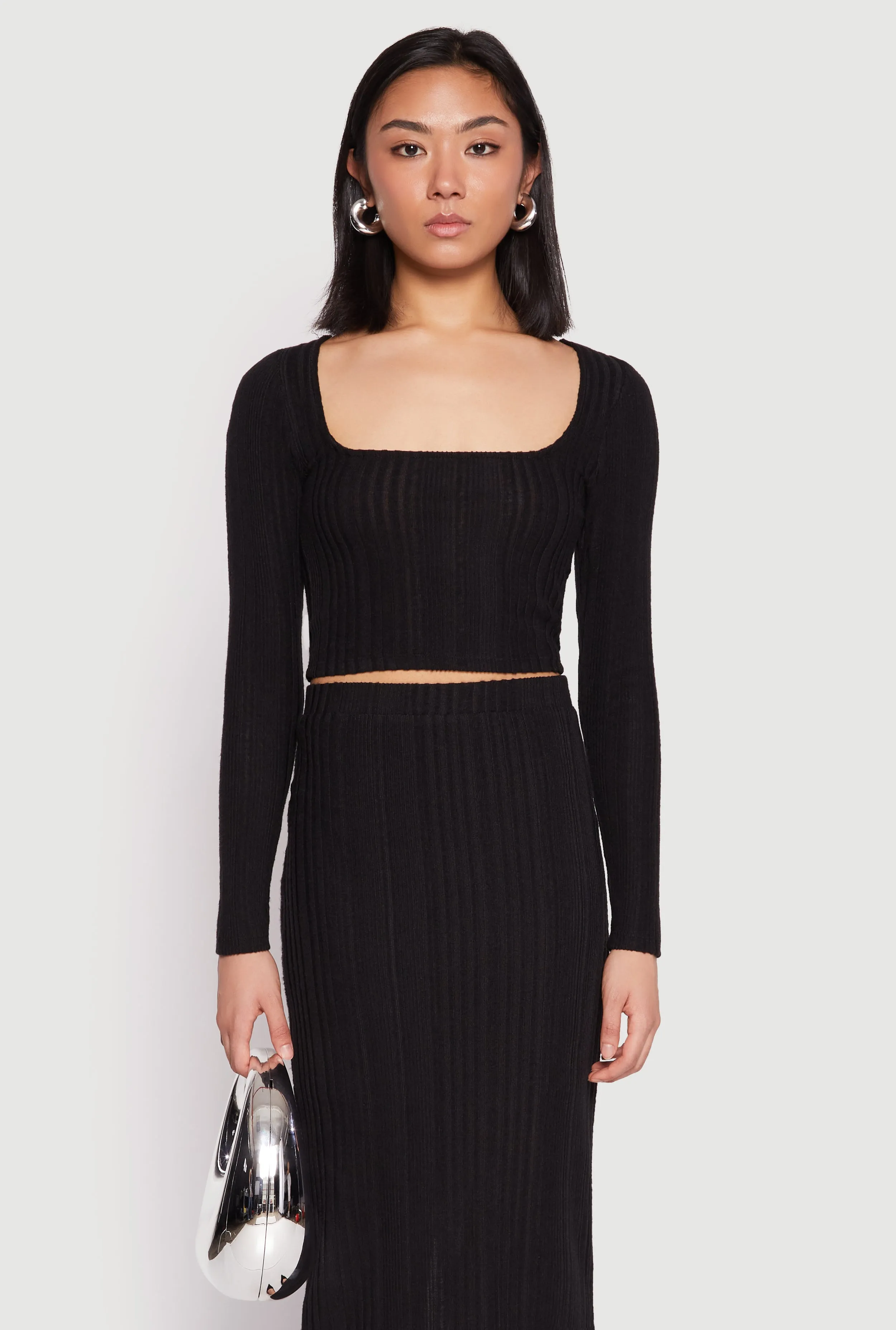 Almost Famous Brushed Knit Crop Top sold by Rainbow