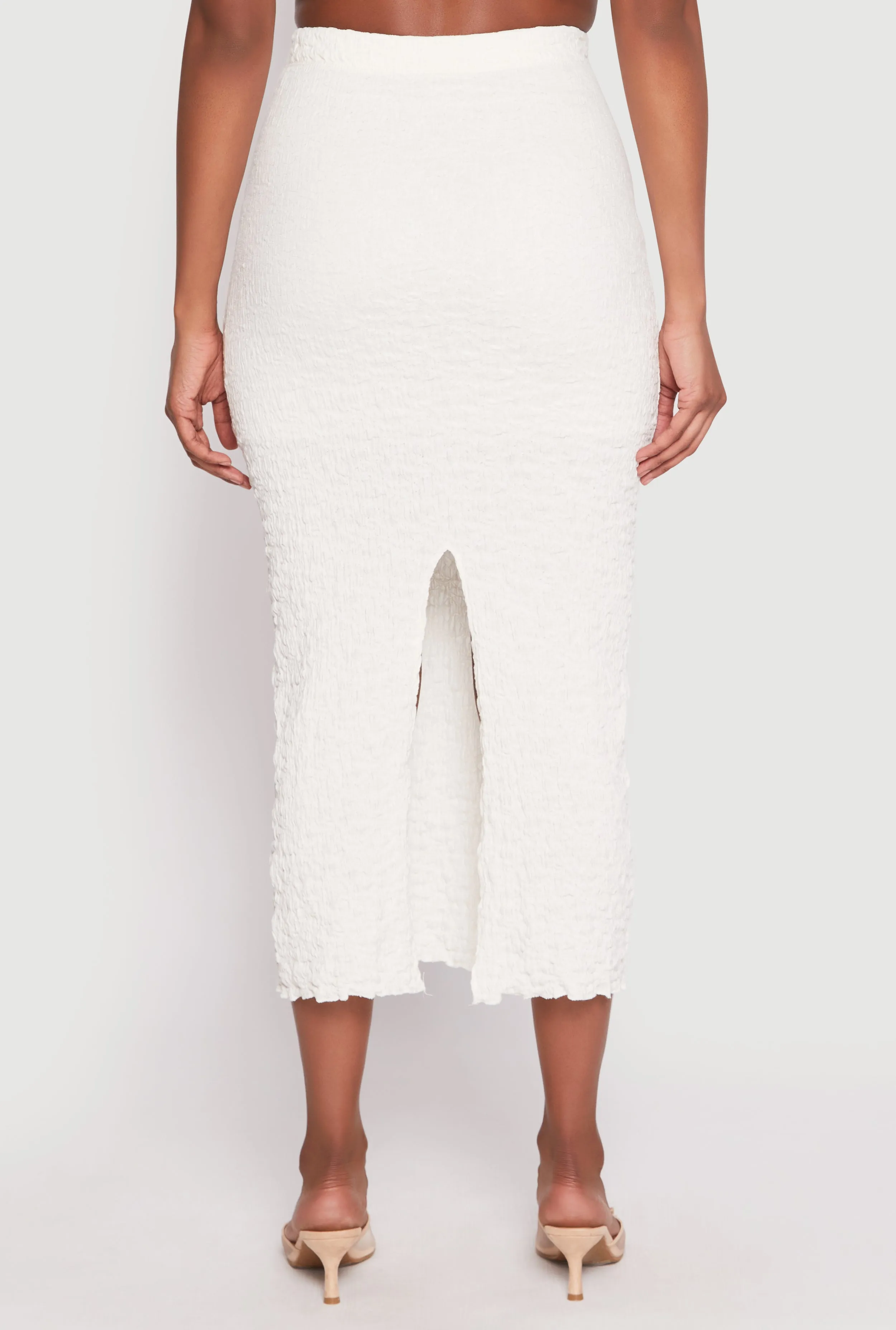 Almost Famous Textured Knit Back Slit Skirt sold by Rainbow product image thumbnail 3
