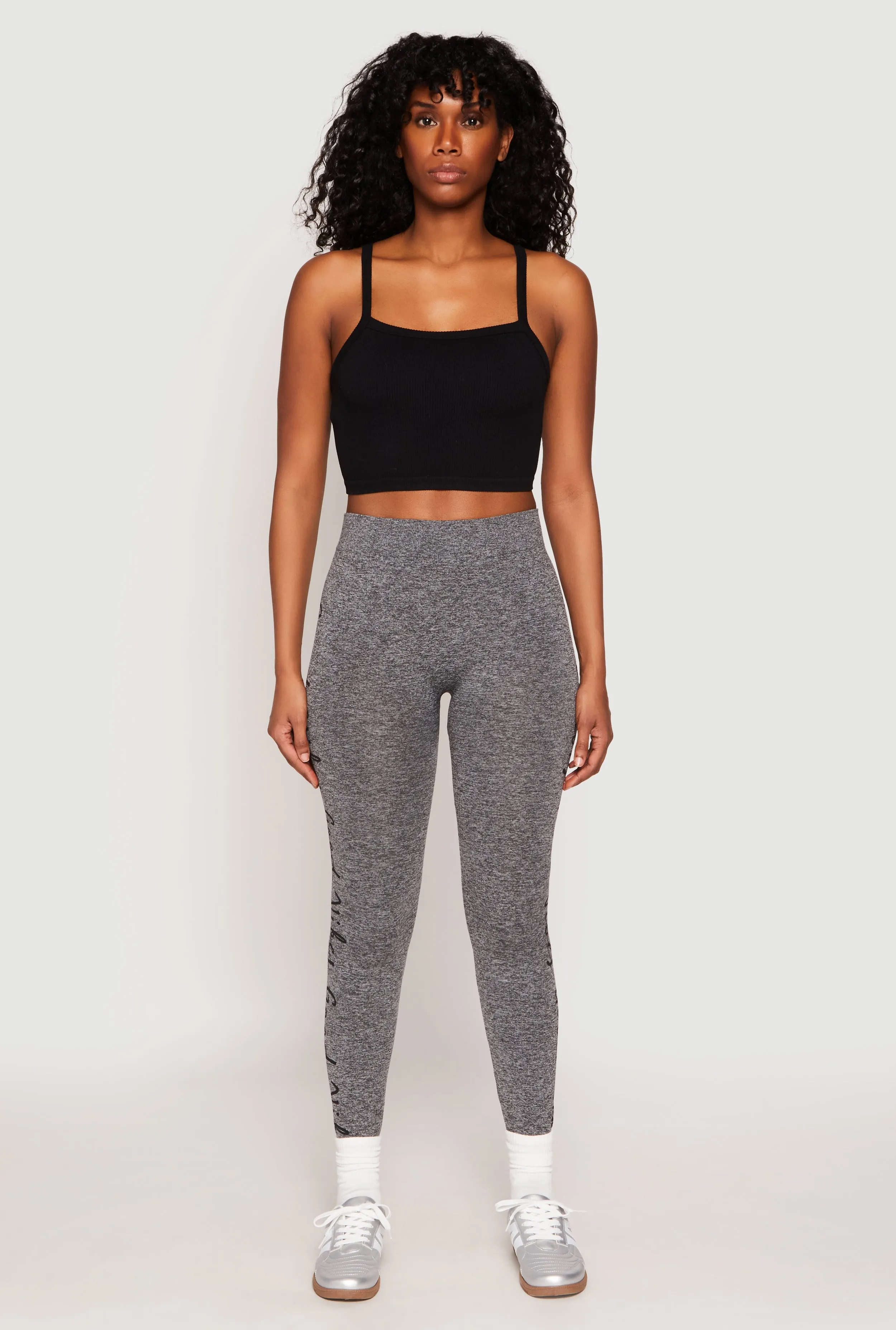 Good Vibes Graphic High Waisted Leggings sold by Rainbow