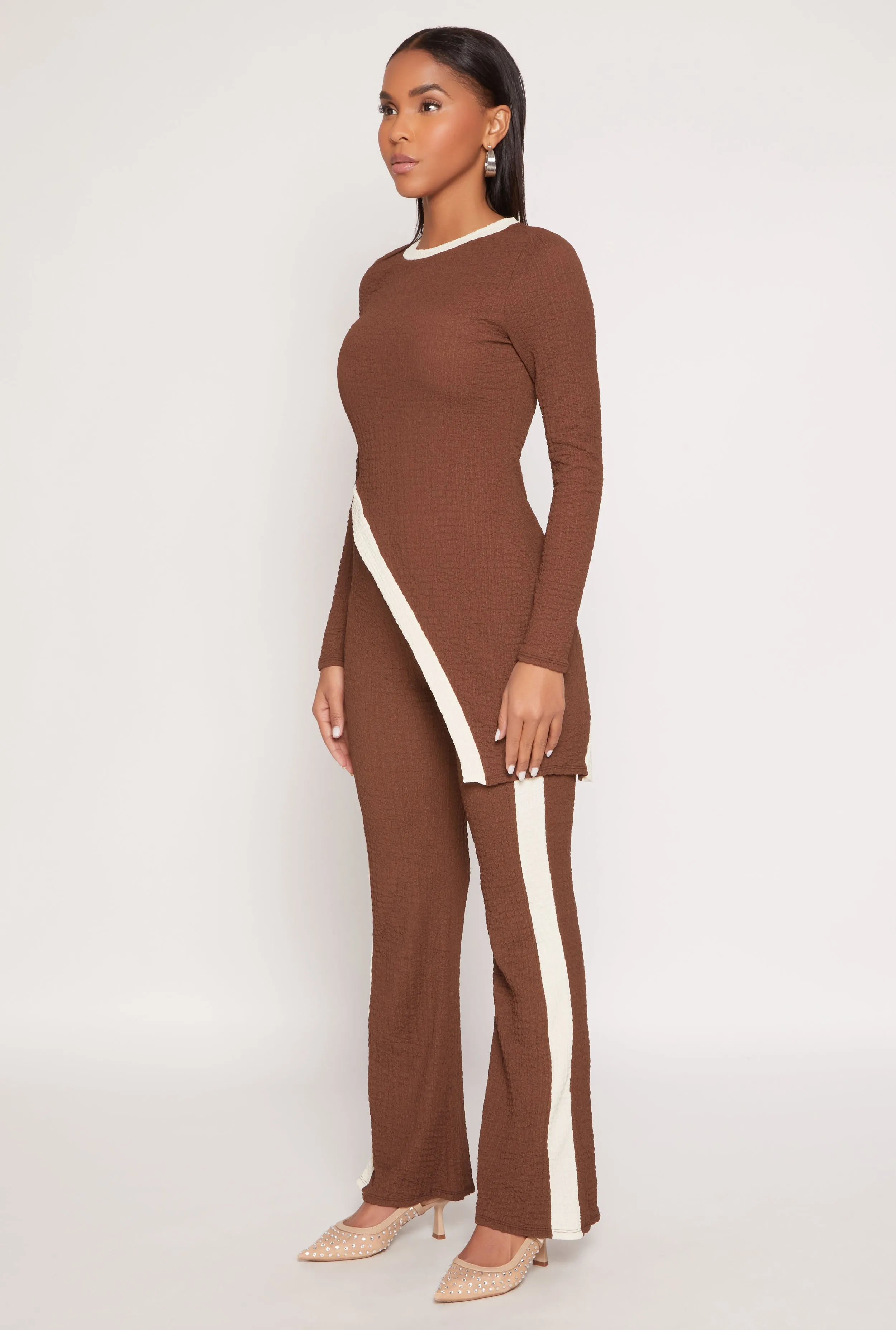 Textured Knit Asymmetrical Top sold by Rainbow product image thumbnail 3