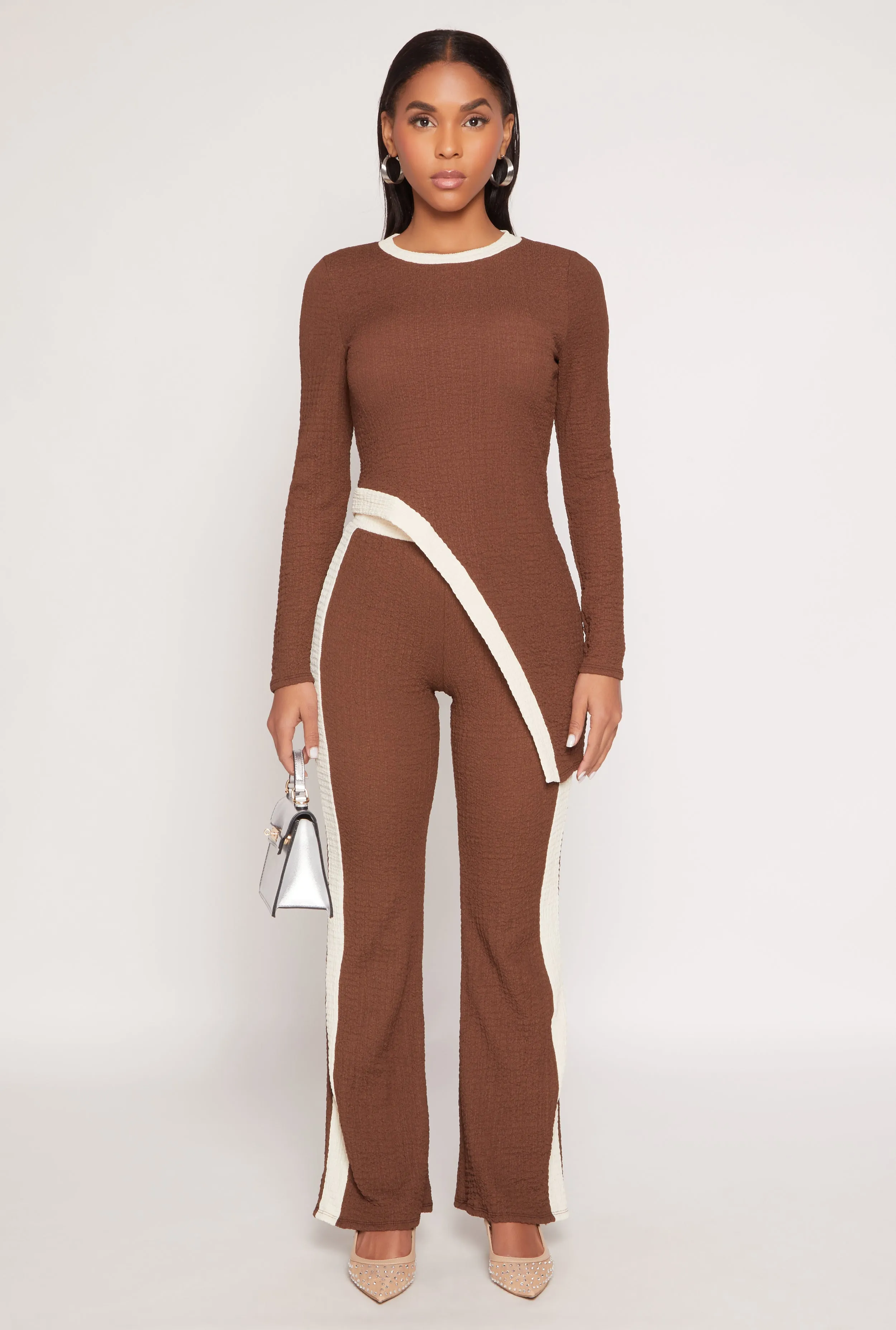 Textured Knit Asymmetrical Top sold by Rainbow product image thumbnail 2