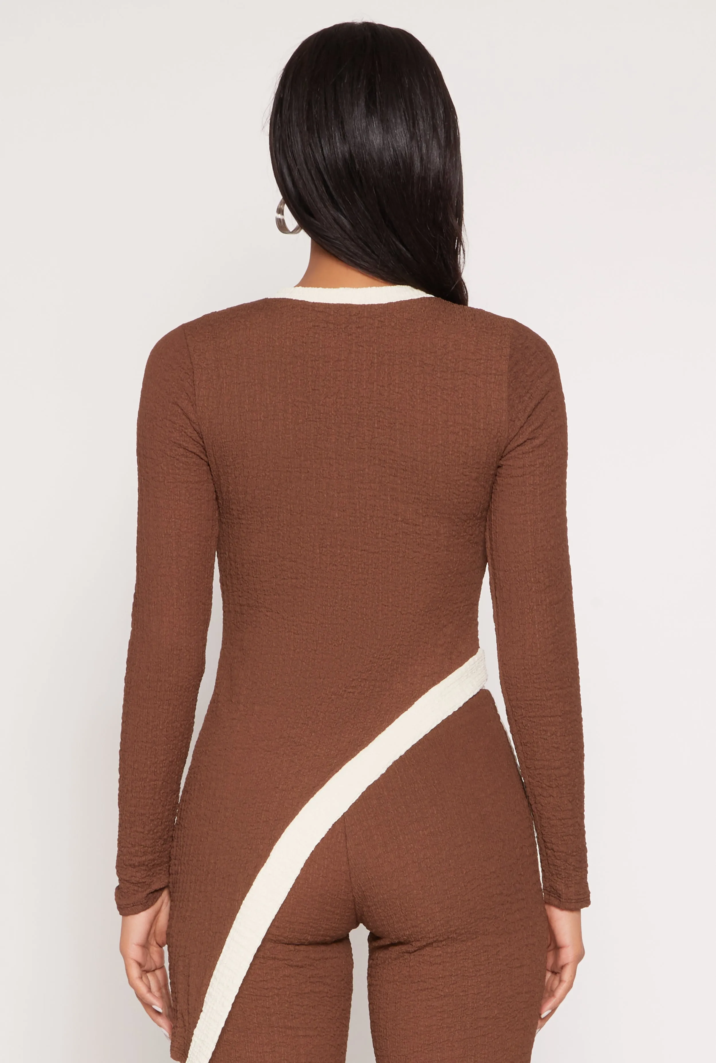 Textured Knit Asymmetrical Top sold by Rainbow product image thumbnail 5