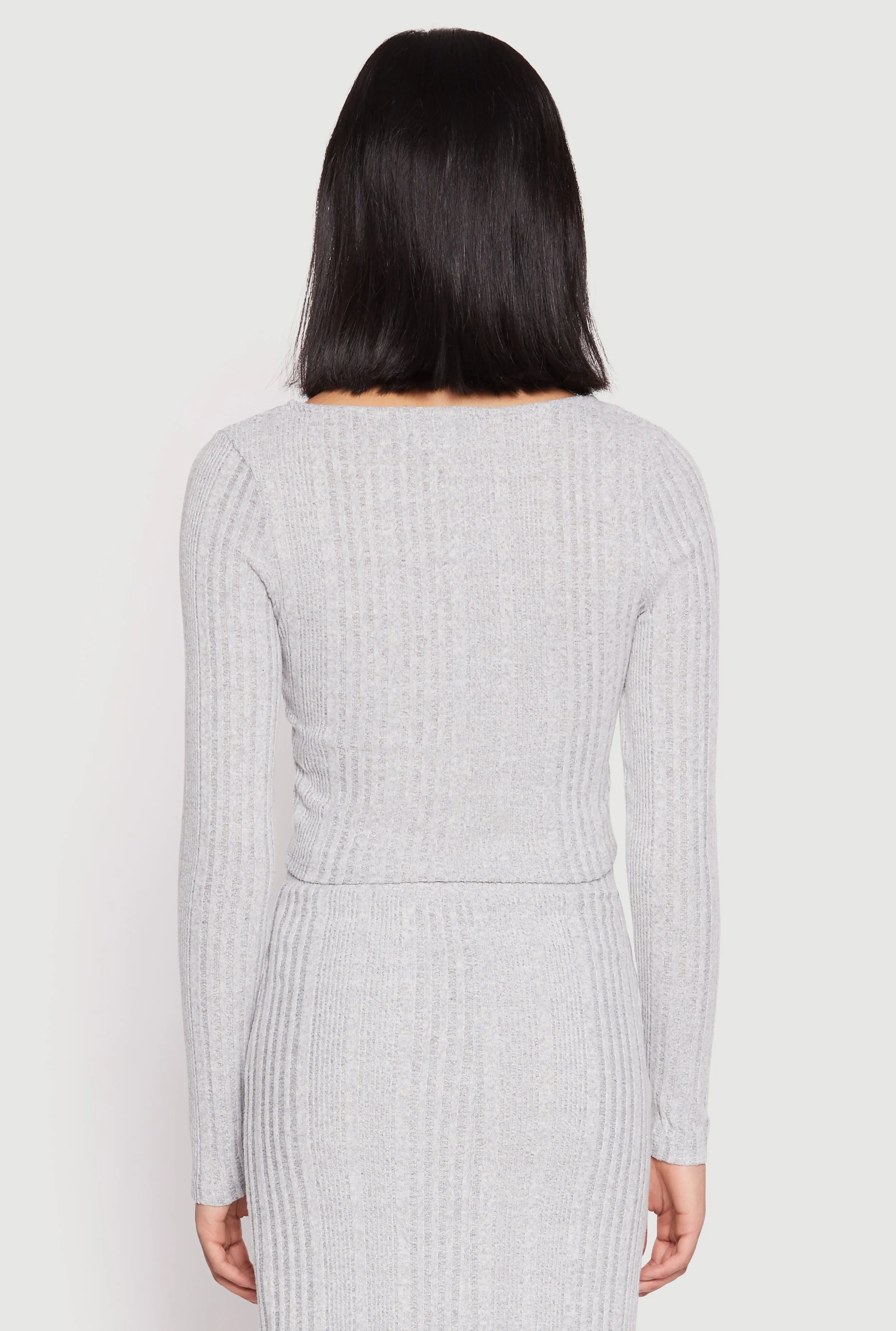 Almost Famous Brushed Knit Crop Top sold by Rainbow product image thumbnail 5