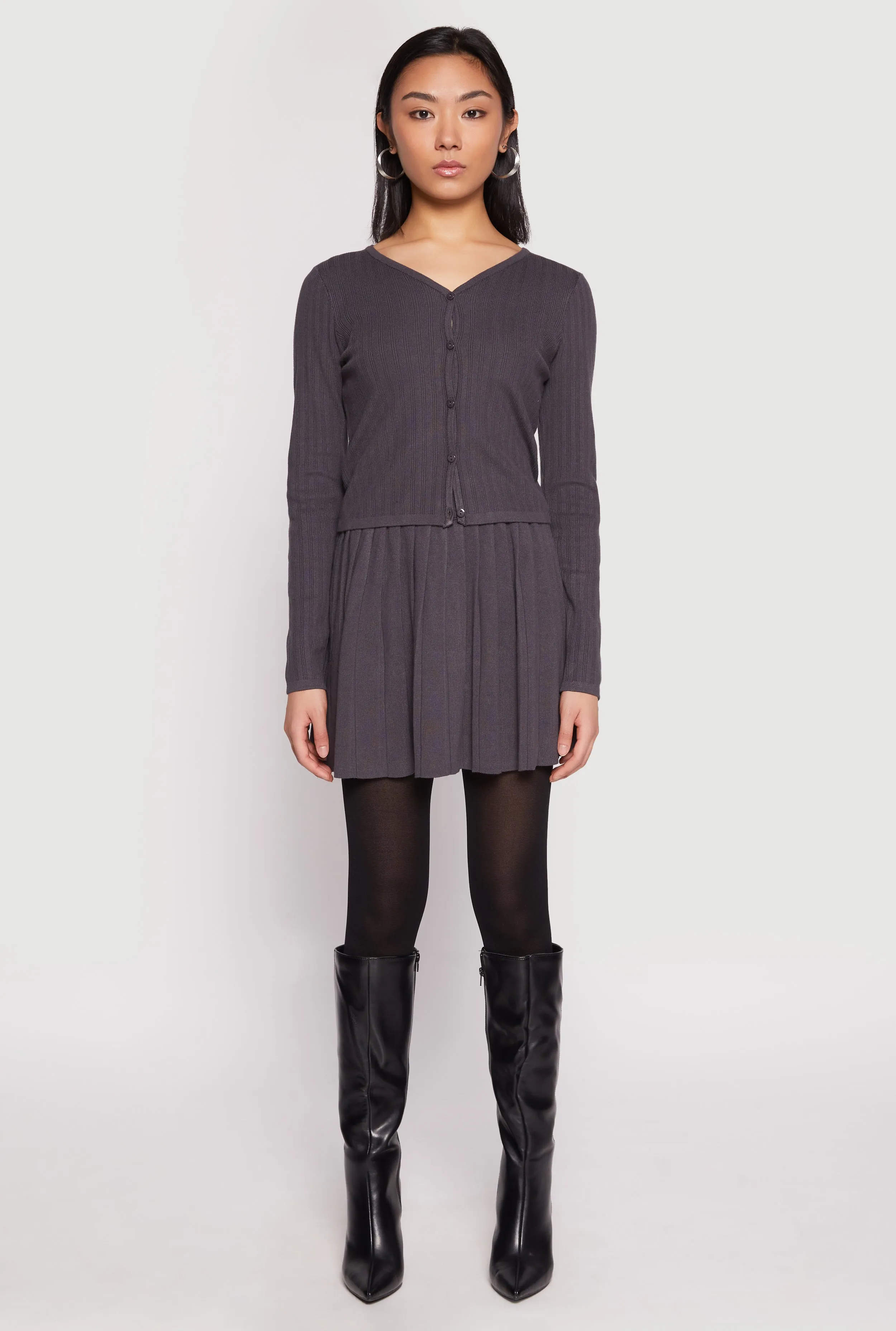 High Waist Pleated Skirt sold by Rainbow