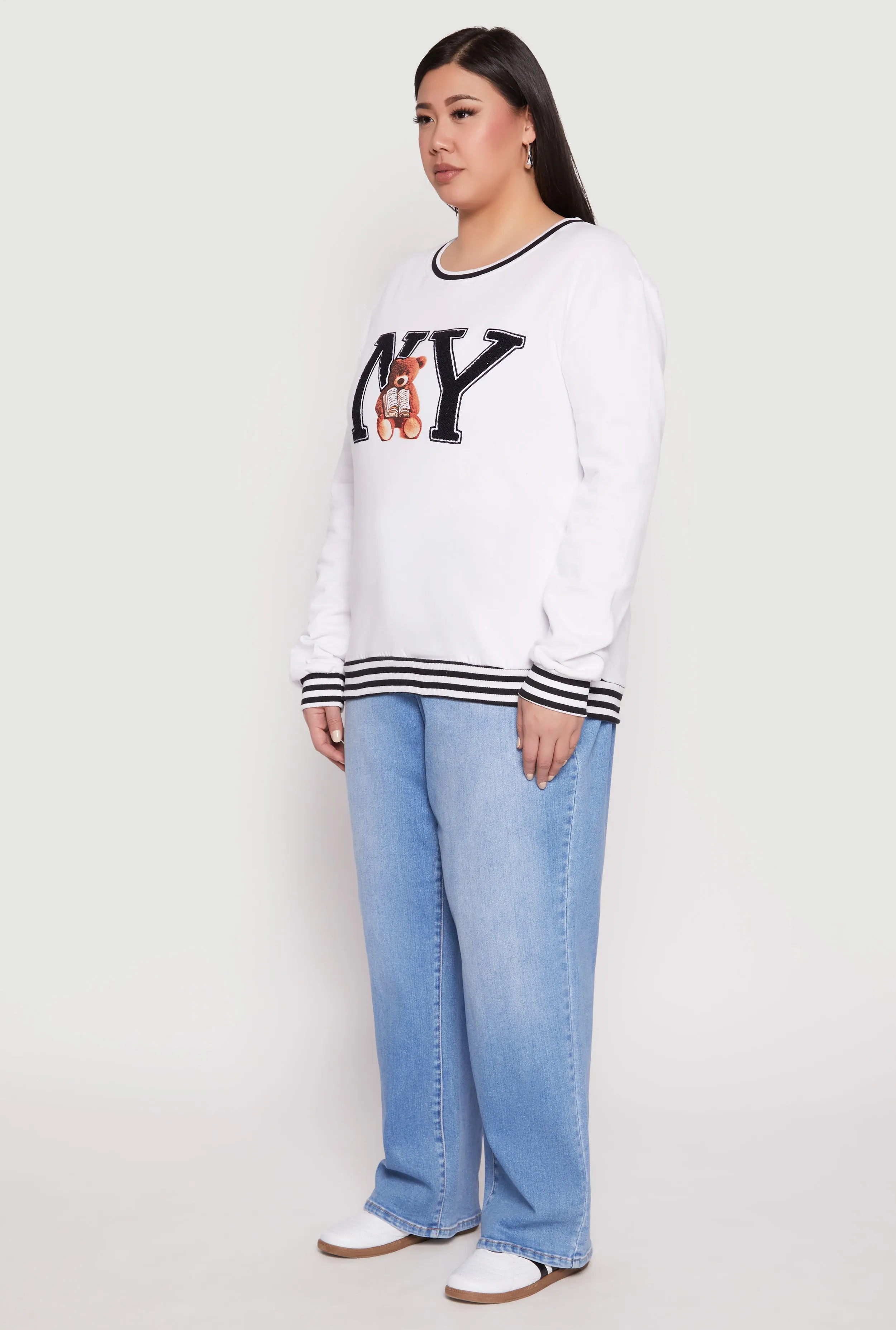 Plus Size NY Bear Crew Neck Sweatshirt sold by Rainbow product image thumbnail 3