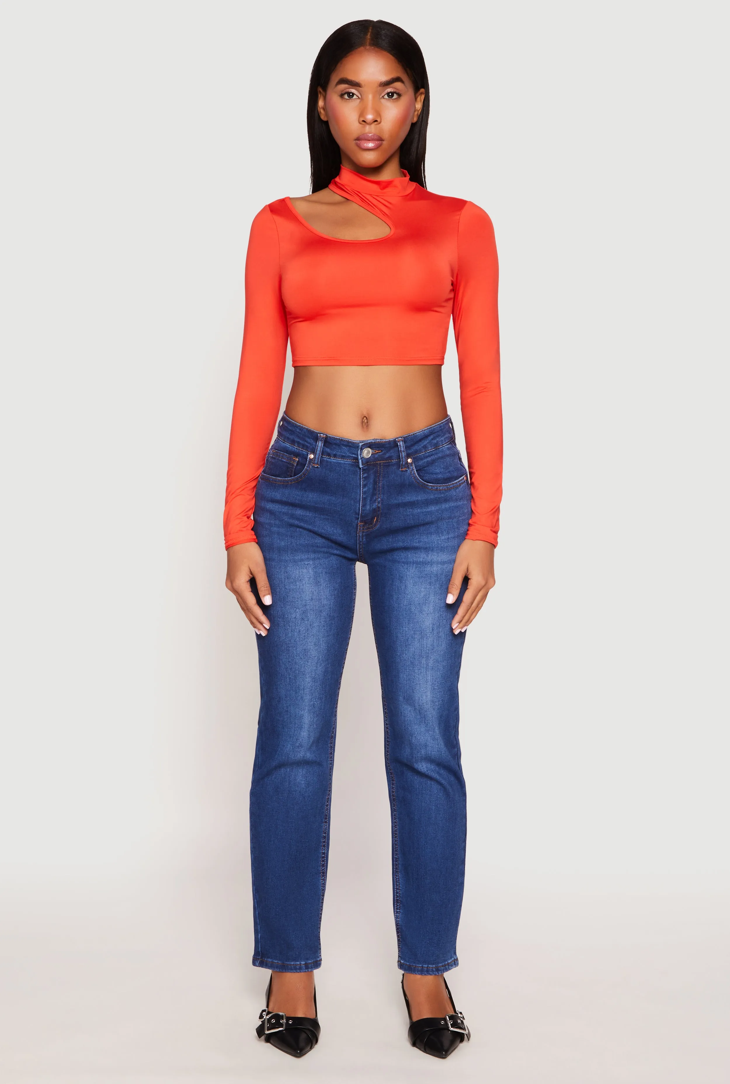 Daisy Keyhole Shoulder Crop Top sold by Rainbow