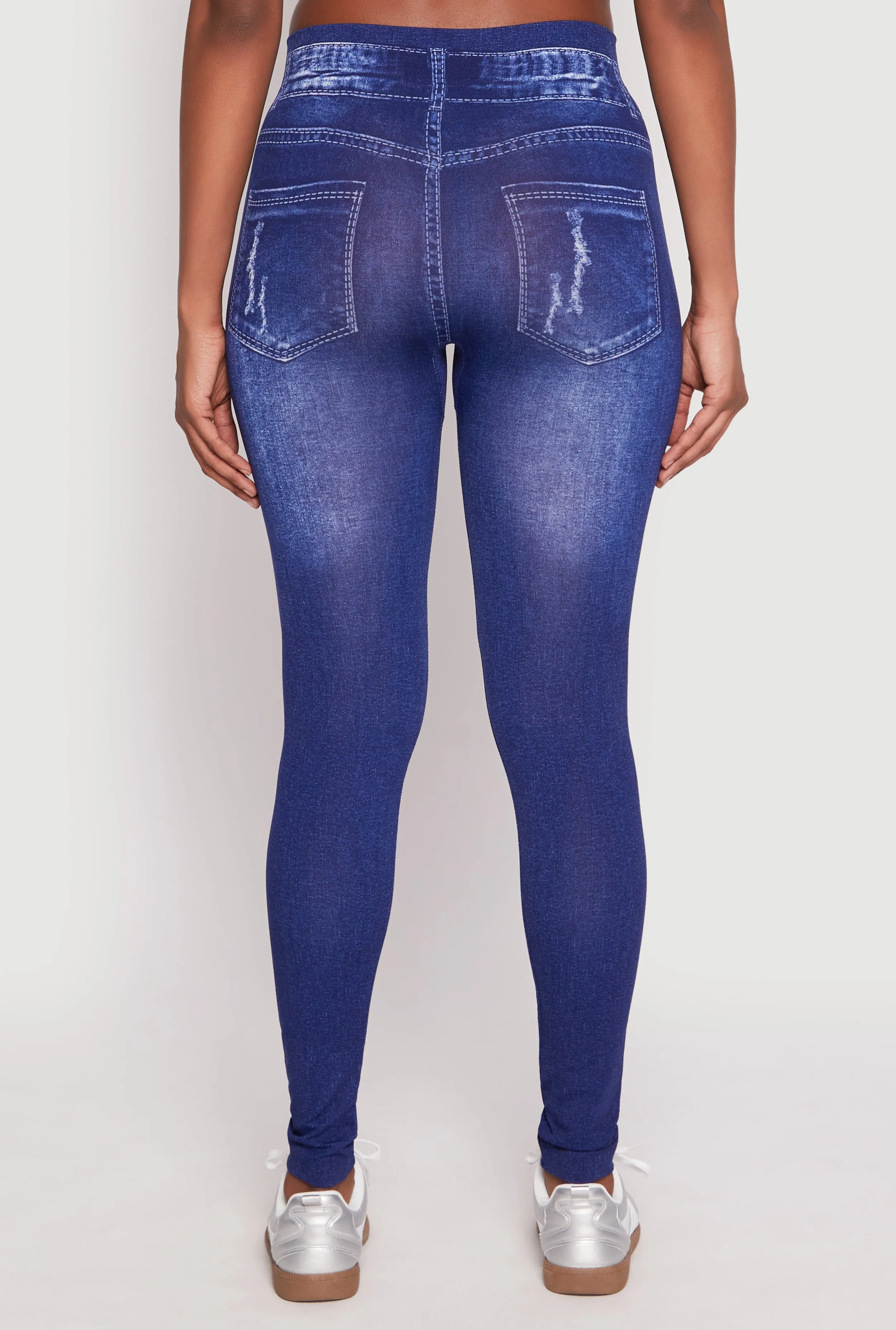 Distressed Denim Print Jeggings sold by Rainbow product image thumbnail 5