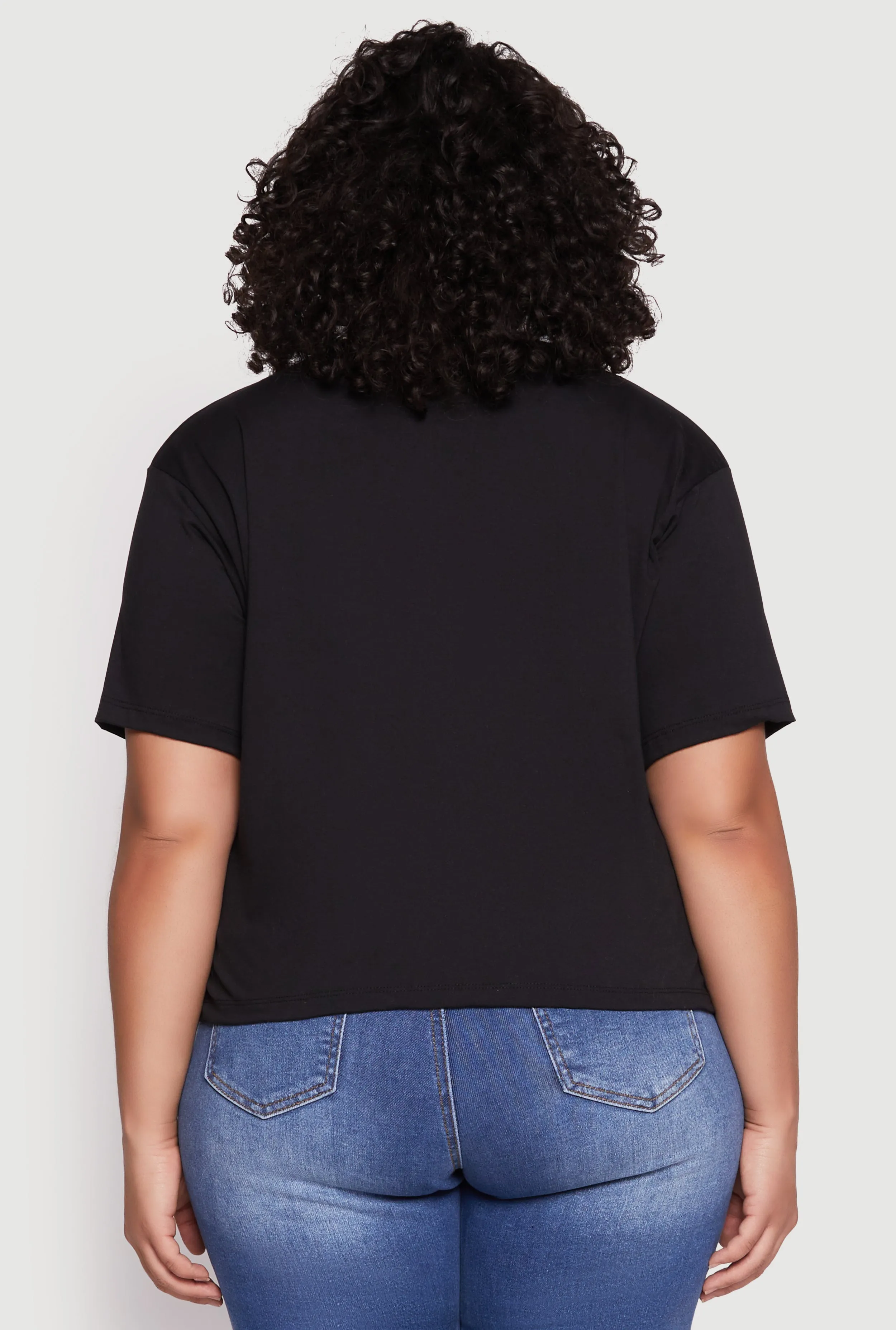 Plus Size Slashed Rock And Roll World Tour Tee sold by Rainbow product image thumbnail 5