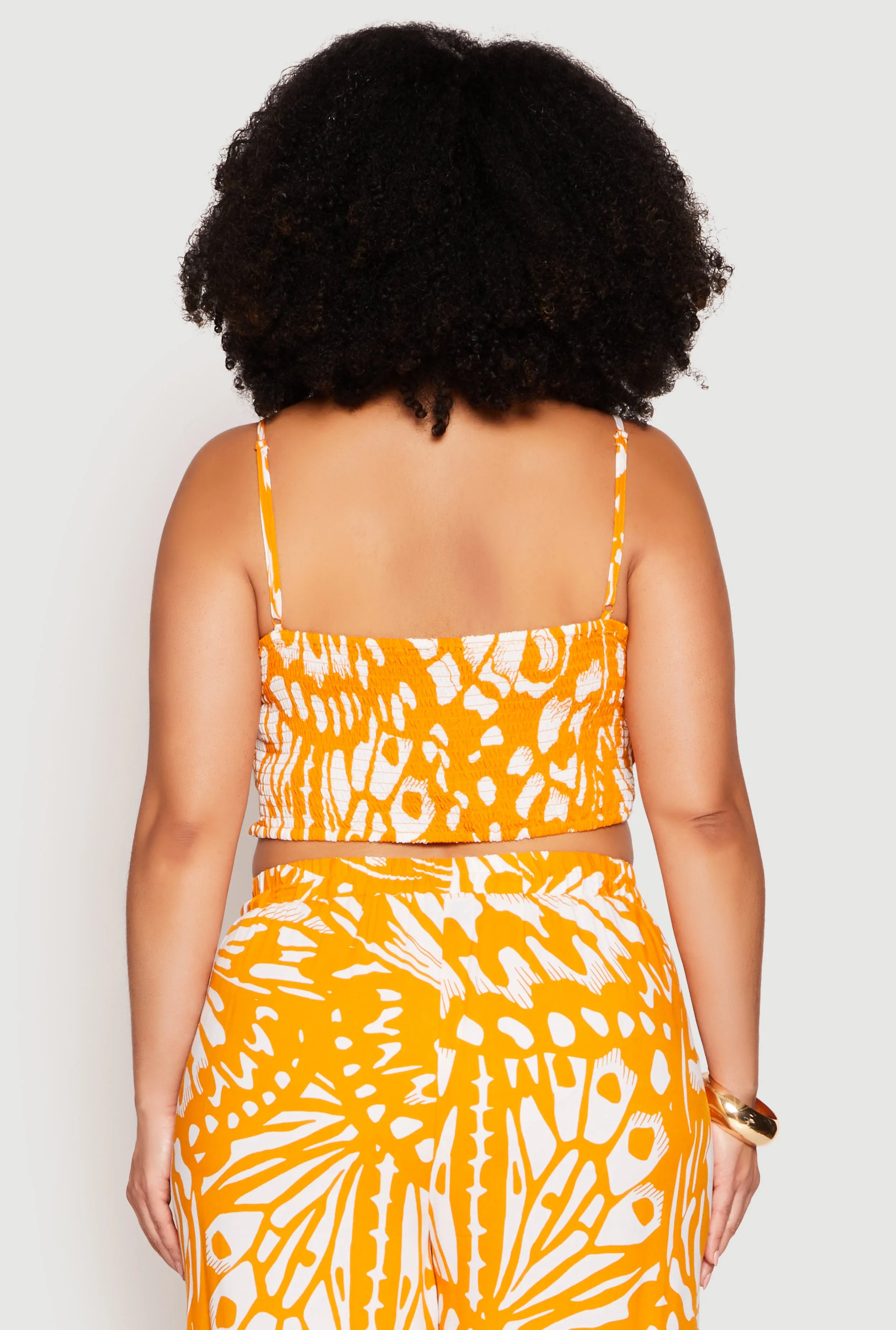 Plus Size Abstract Butterfly Print Hanky Hem Top sold by Rainbow product image thumbnail 5