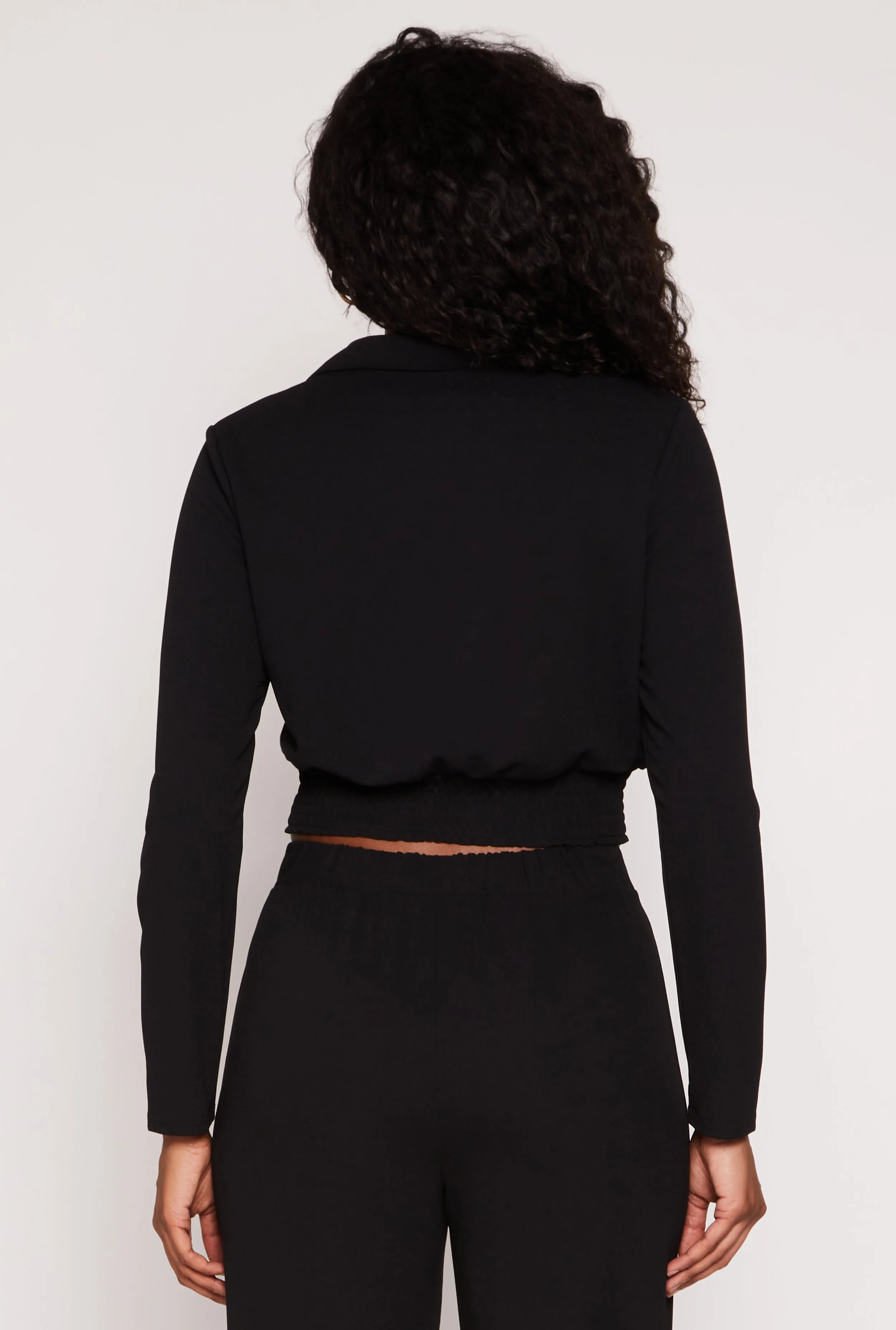 Smocked Button Front Blouse sold by Rainbow product image thumbnail 5