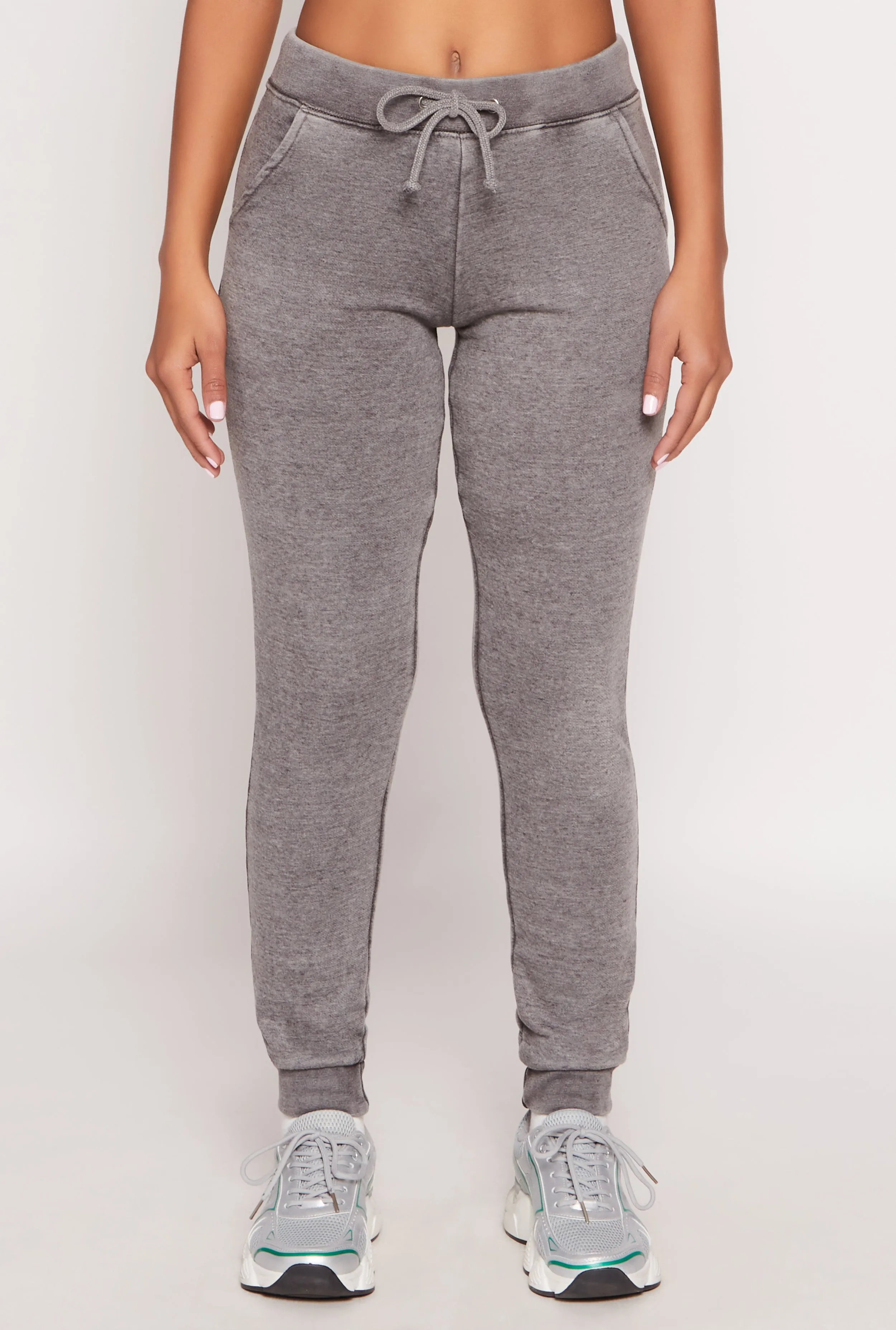 Fleece Lined Acid Wash Drawstring Joggers sold by Rainbow product image thumbnail 3