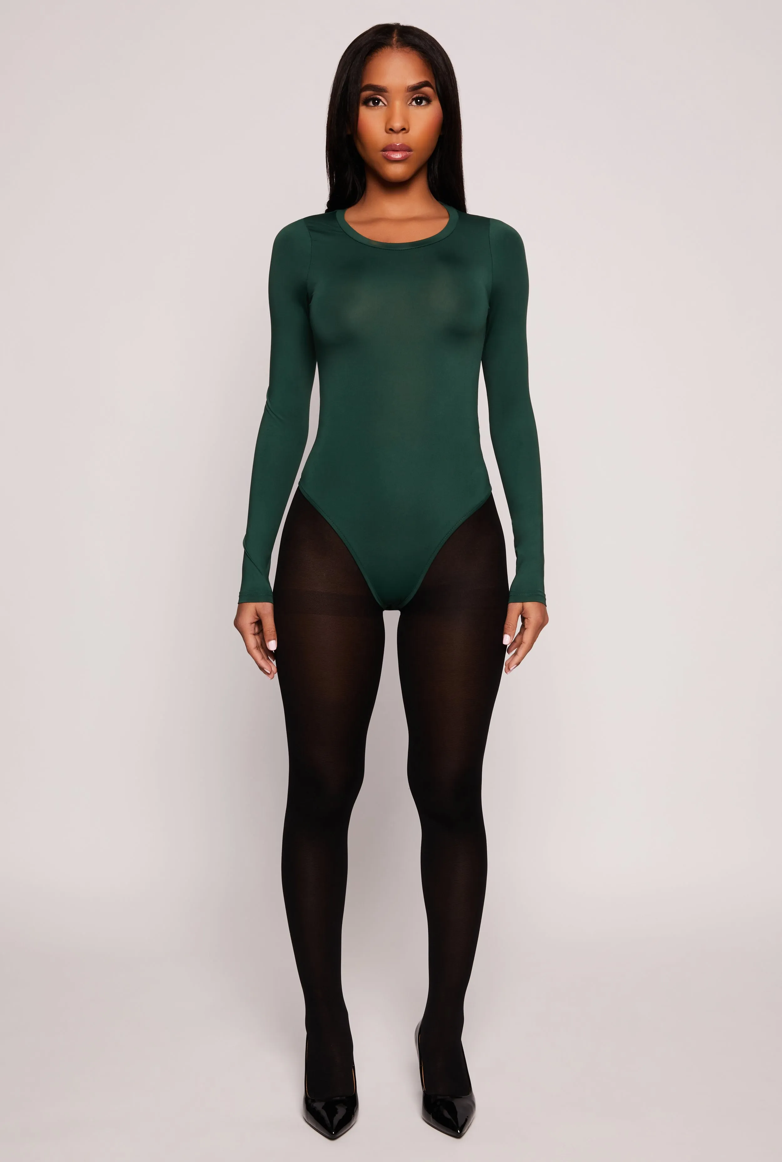 Daisy Long Sleeve Crew Neck Bodysuit sold by Rainbow