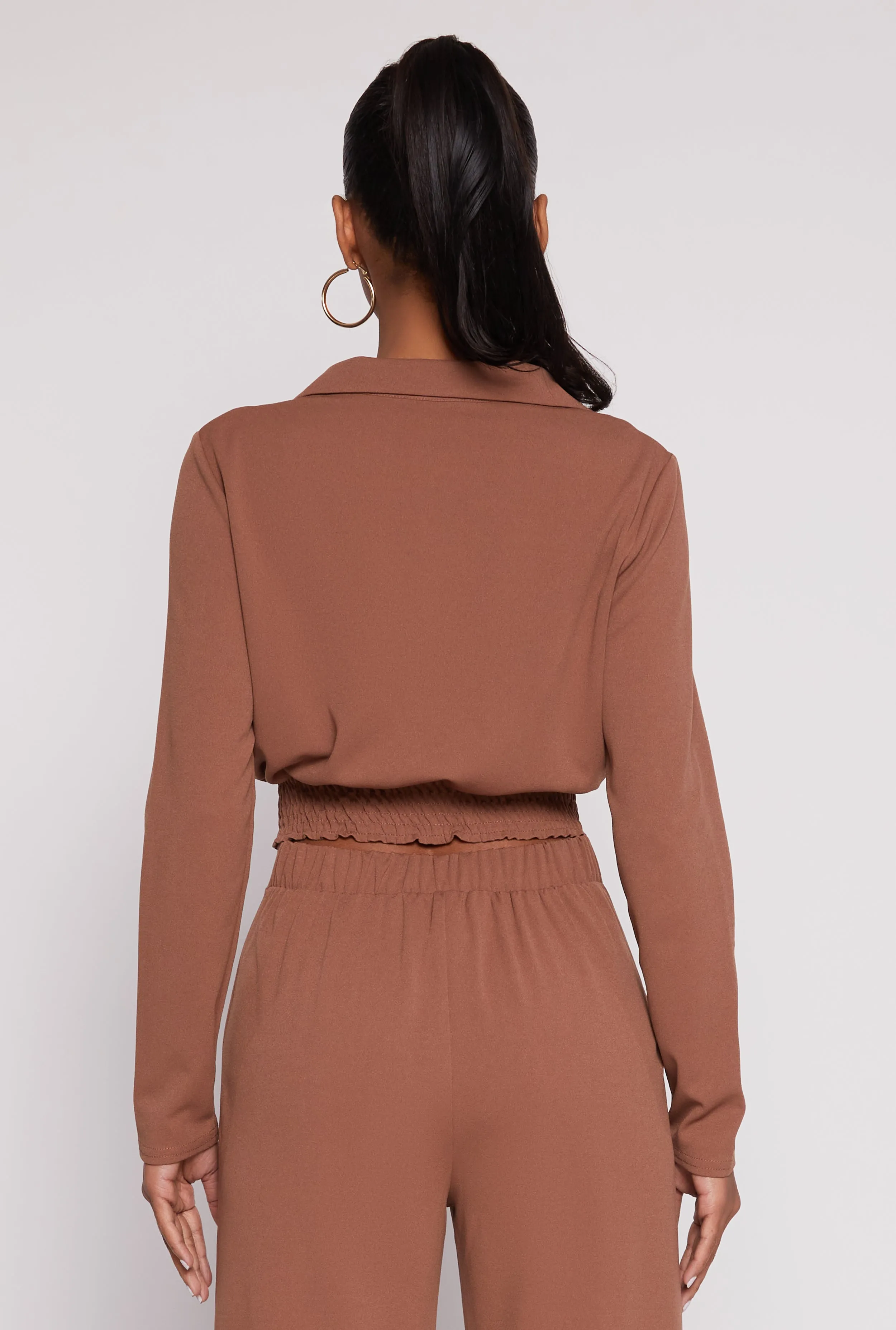 Smocked Button Front Blouse sold by Rainbow product image thumbnail 5