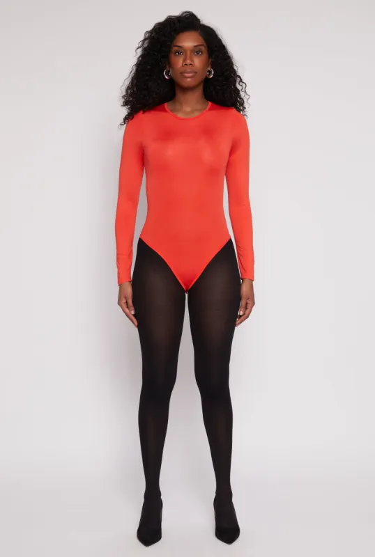 Daisy Crew Neck Long Sleeve Bodysuit sold by Rainbow