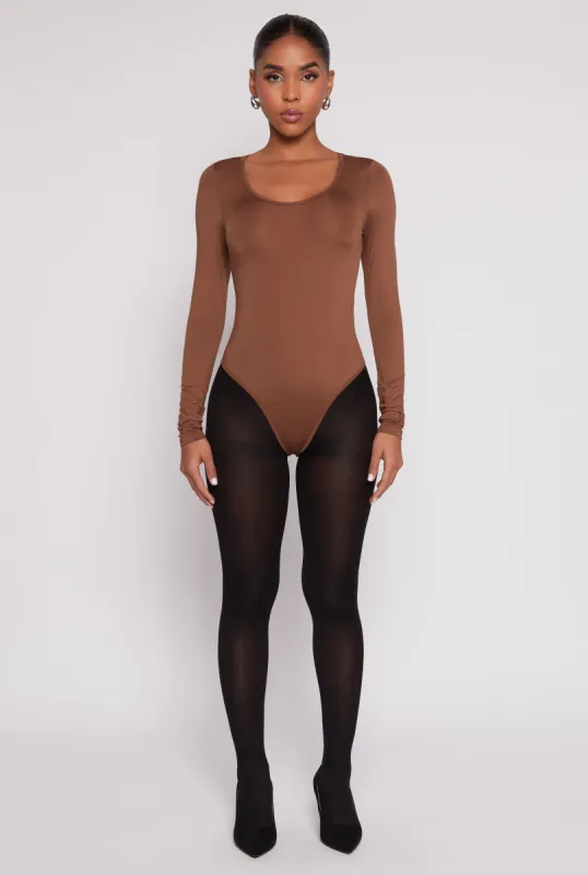 Daisy Scoop Neck Long Sleeve Bodysuit sold by Rainbow