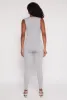 Seamless Ribbed Knit Plunge V Neck Catsuit sold by Rainbow