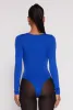 Daisy Scoop Neck Long Sleeve Bodysuit sold by Rainbow
