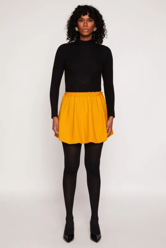 Crepe Knit Bubble Skirt sold by Rainbow