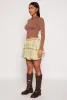 Plaid High Waisted Bubble Skirt sold by Rainbow