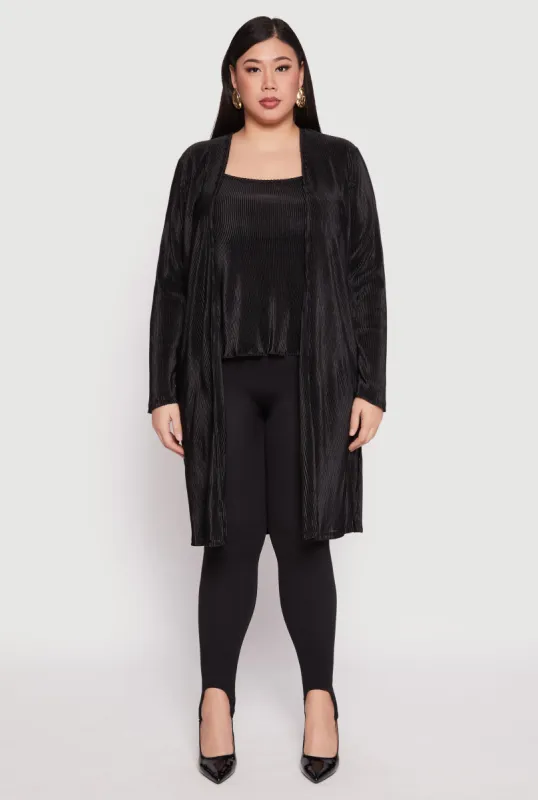 Plus Size Plisse Duster sold by Rainbow