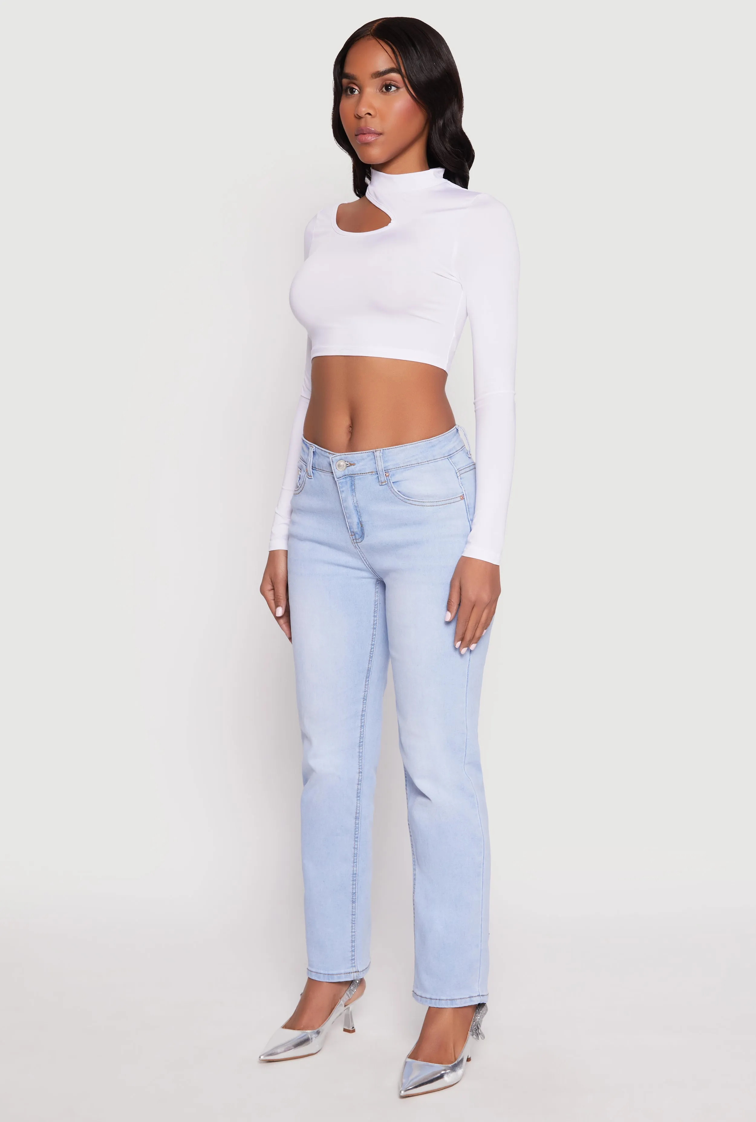 Daisy Keyhole Shoulder Crop Top sold by Rainbow product image thumbnail 3