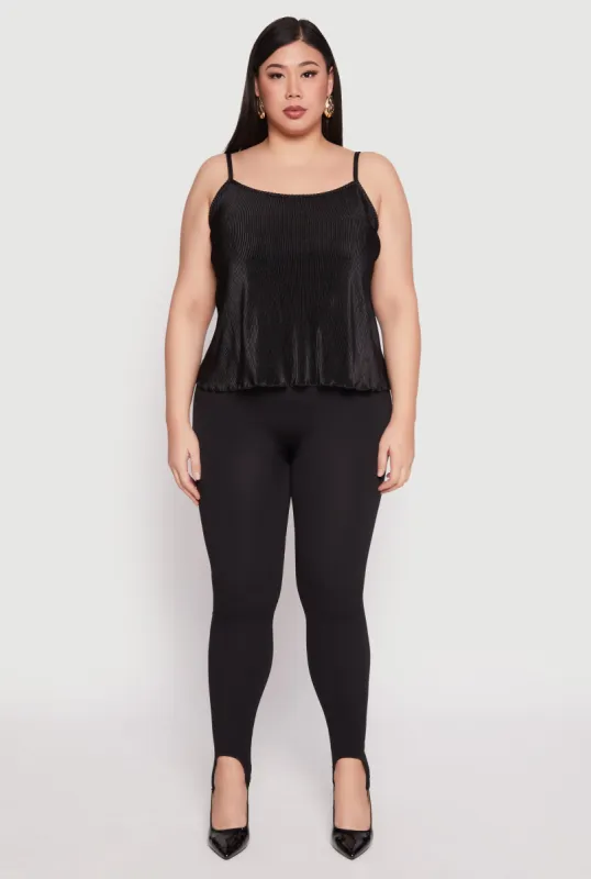 Plus Size Plisse Cami sold by Rainbow