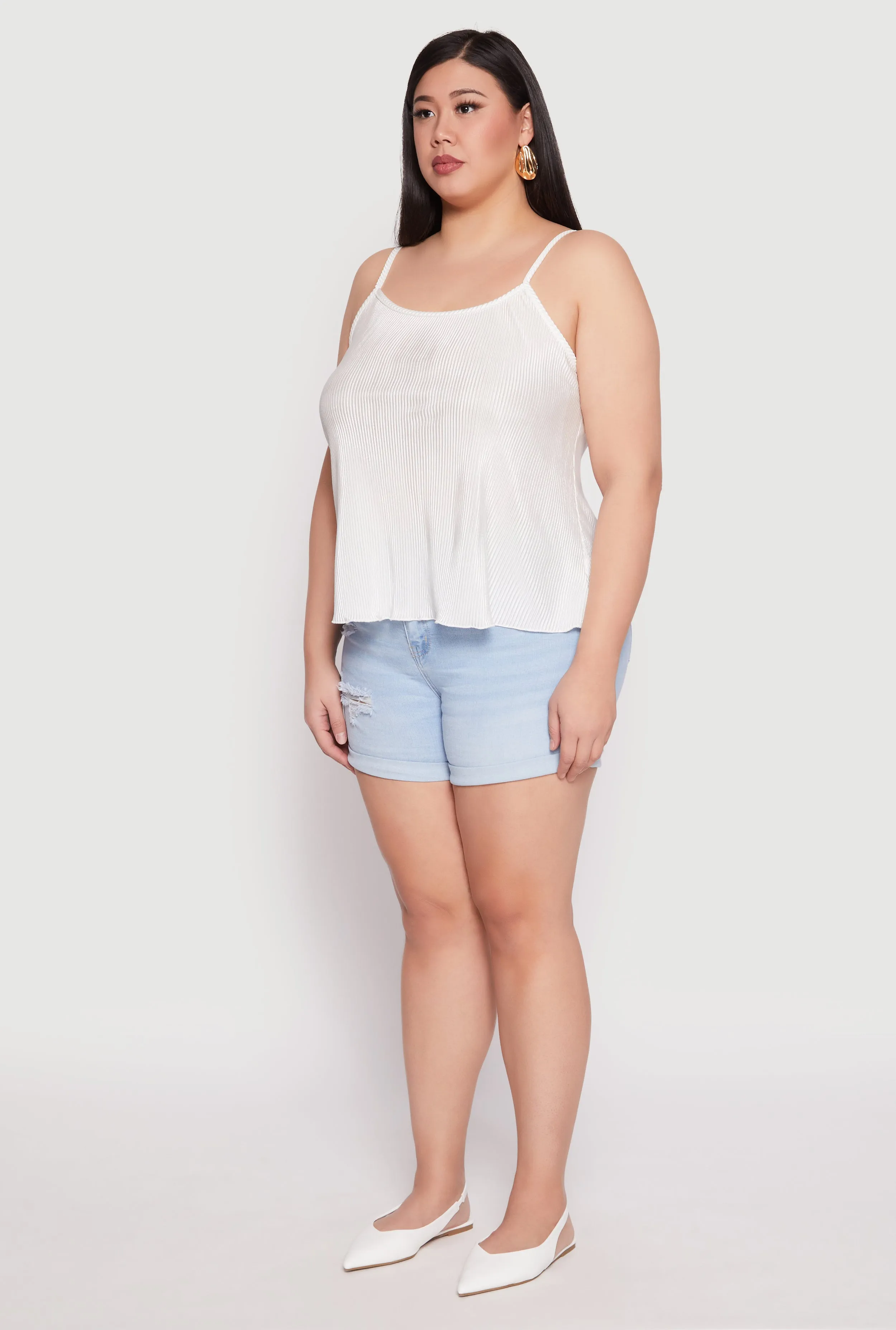 Plus Size Plisse Cami sold by Rainbow product image thumbnail 3