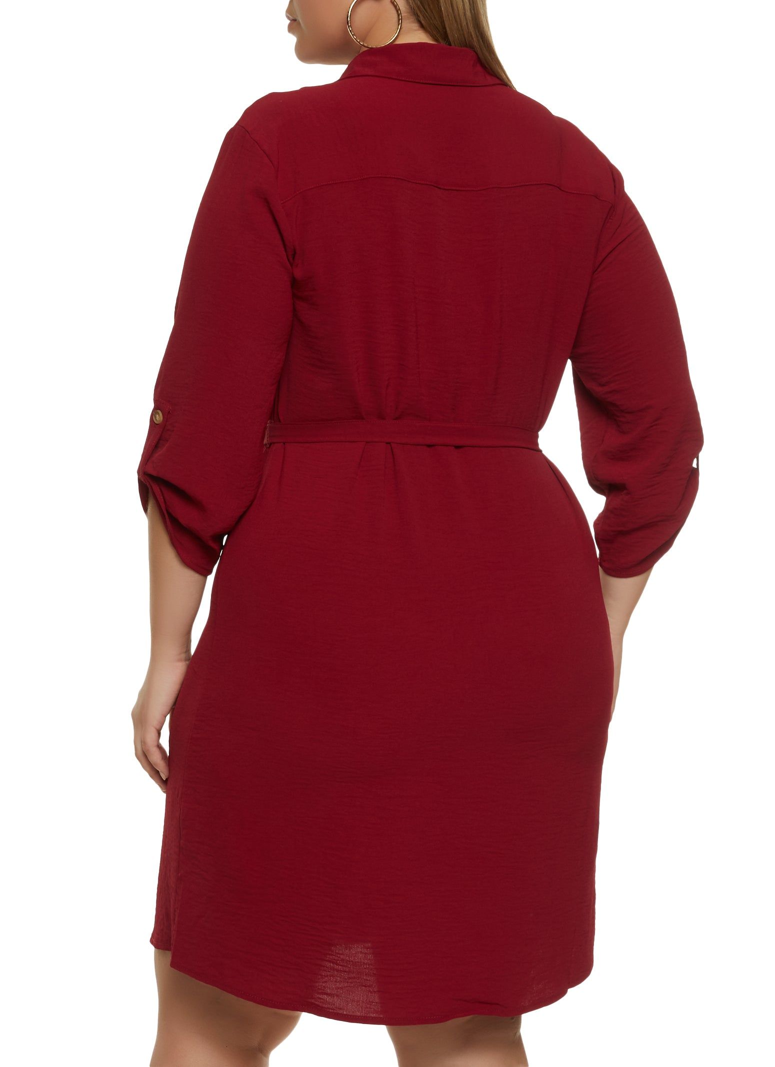 Plus Size Long Sleeve Utility Dress sold by Rainbow product image thumbnail 3