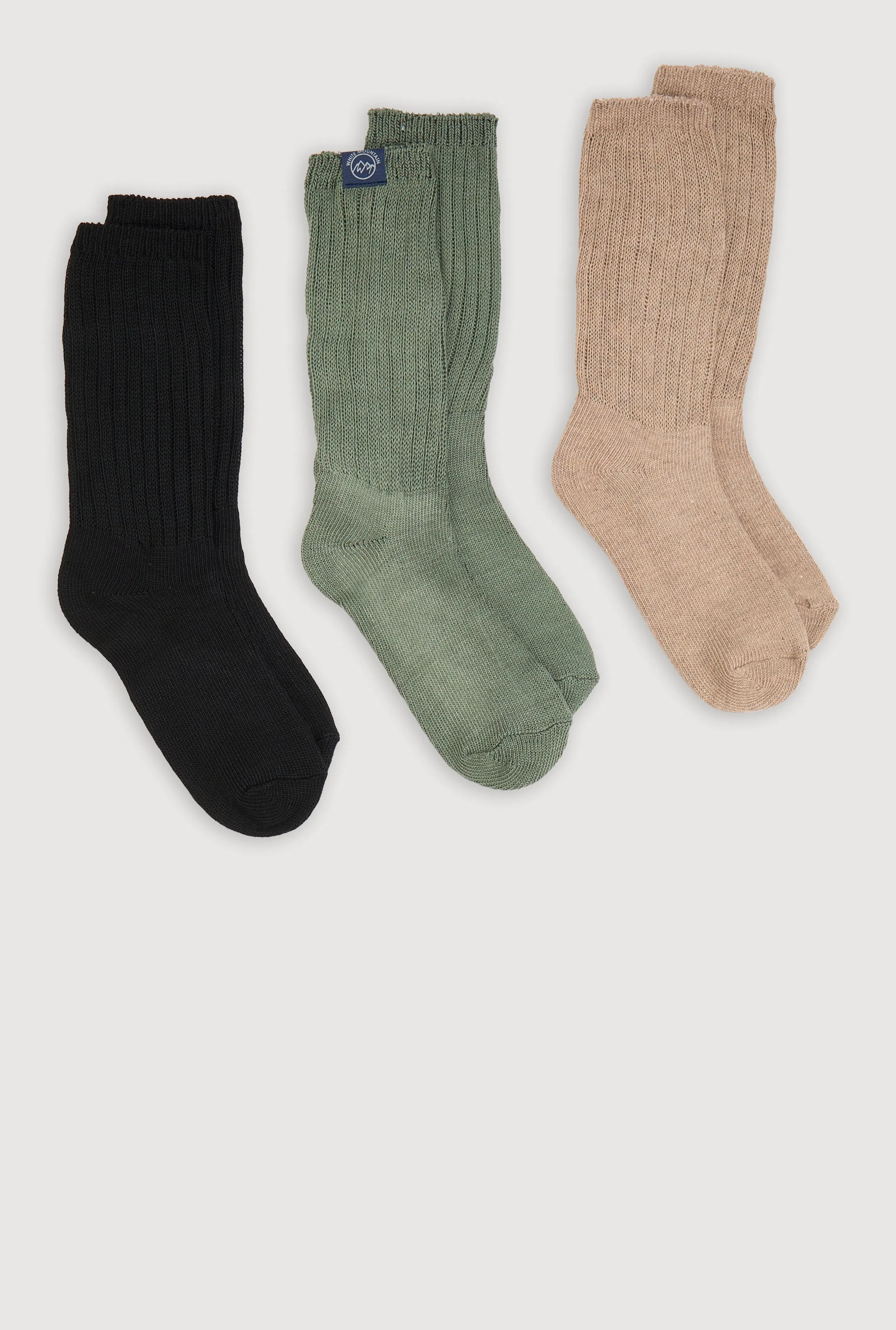 Ribbed Cuff Slouch Boot Socks 3 Pack Size 4-10 sold by Rainbow product image thumbnail 2