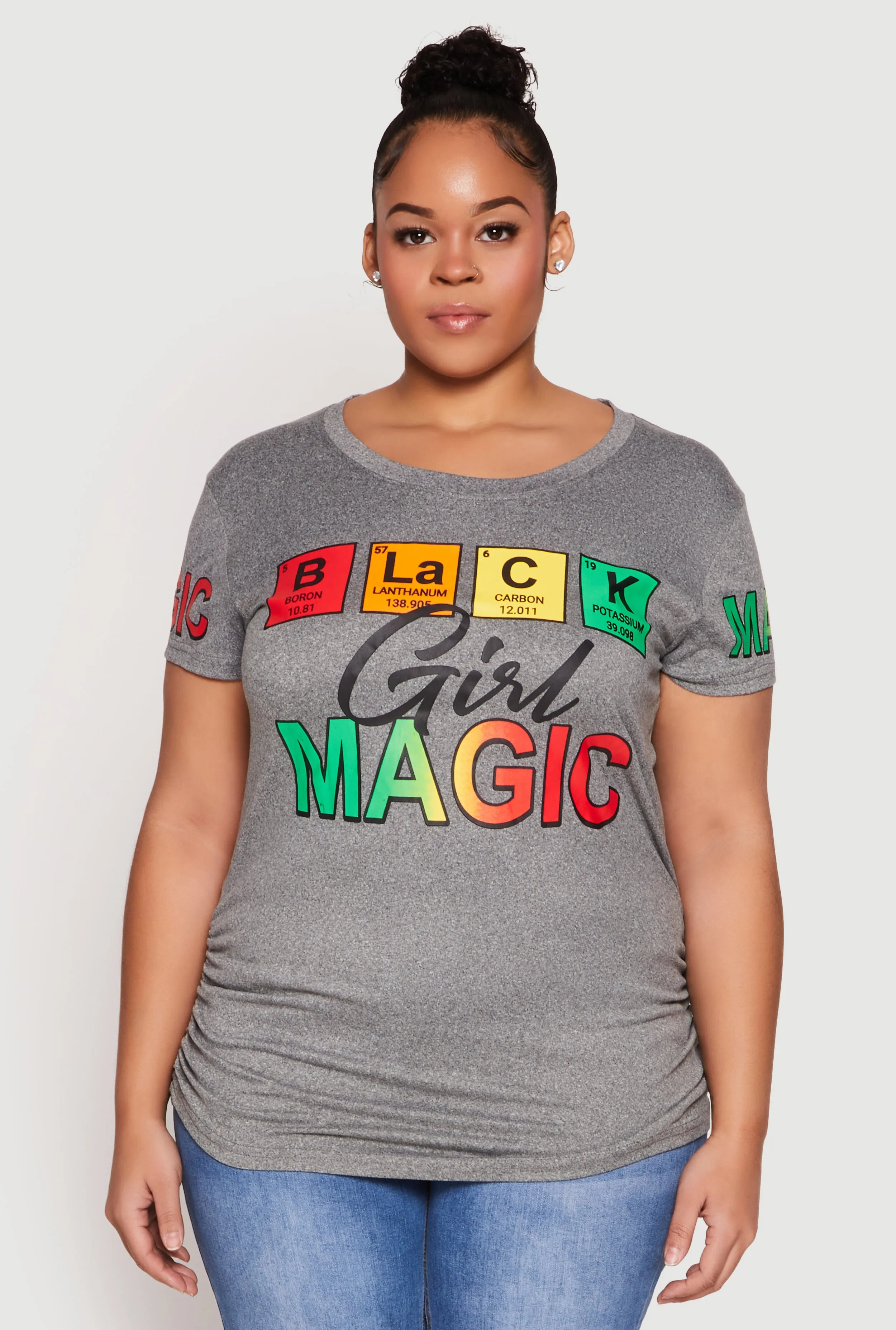 Plus Size Black Girl Magic Graphic Tee sold by Rainbow product image thumbnail 2