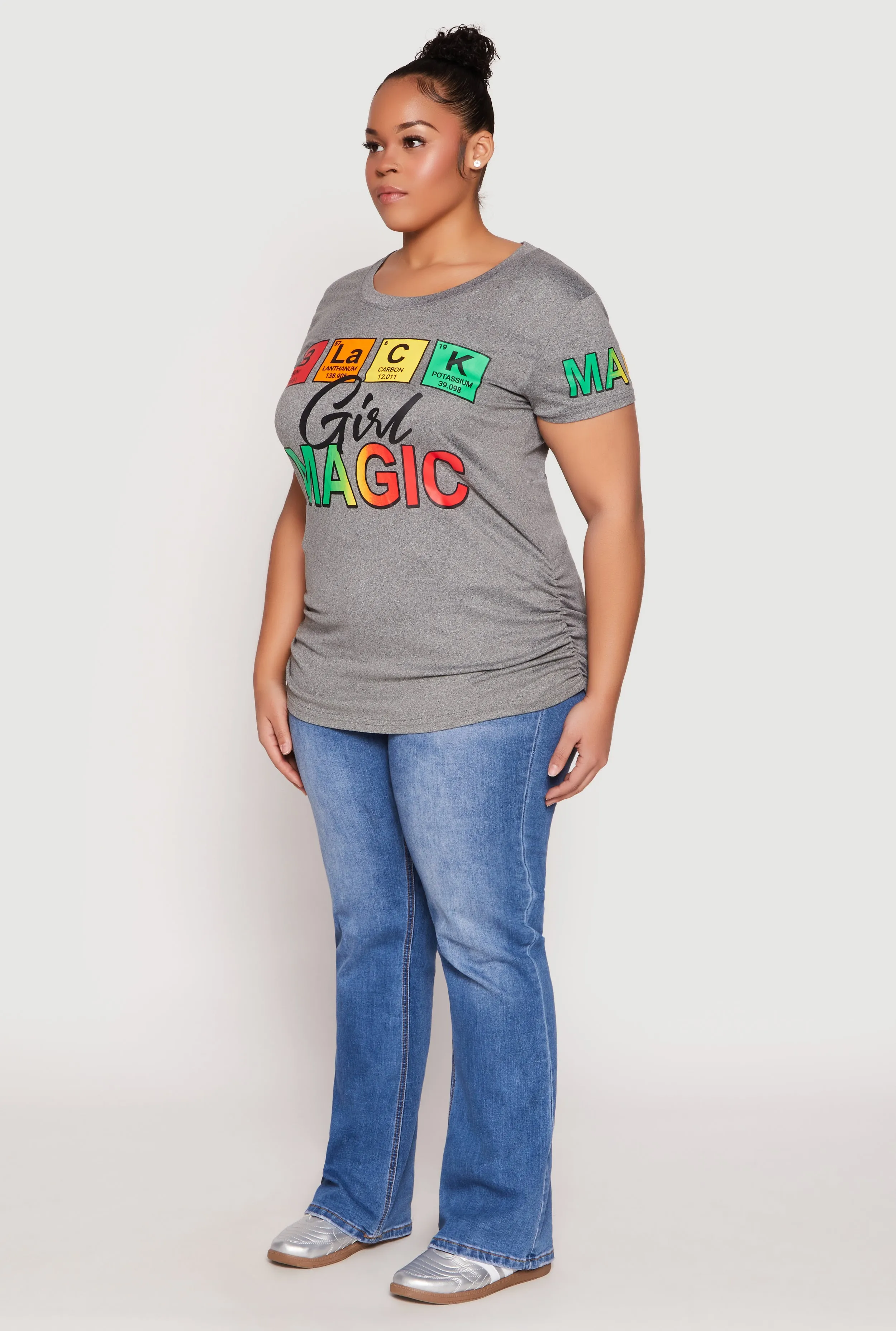 Plus Size Black Girl Magic Graphic Tee sold by Rainbow product image thumbnail 3