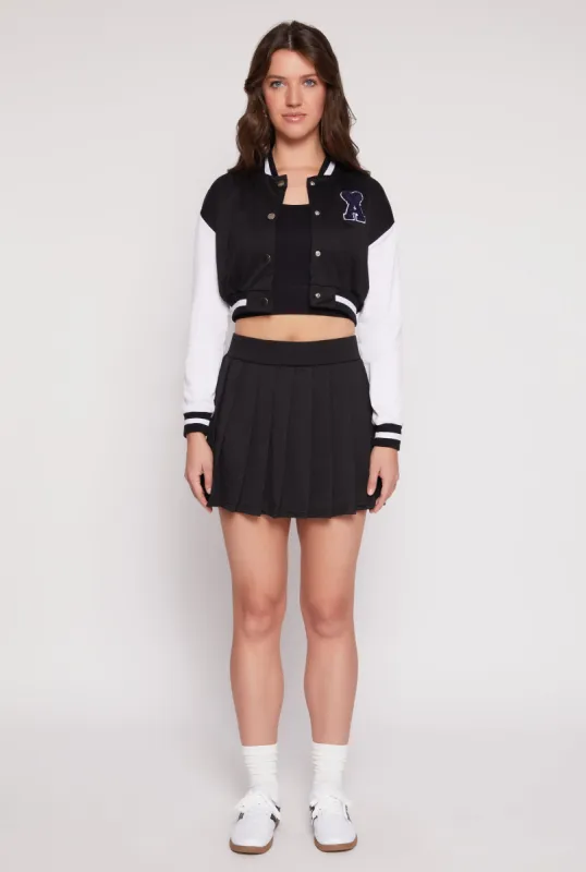 French Terry High Waisted Pleated Skort sold by Rainbow