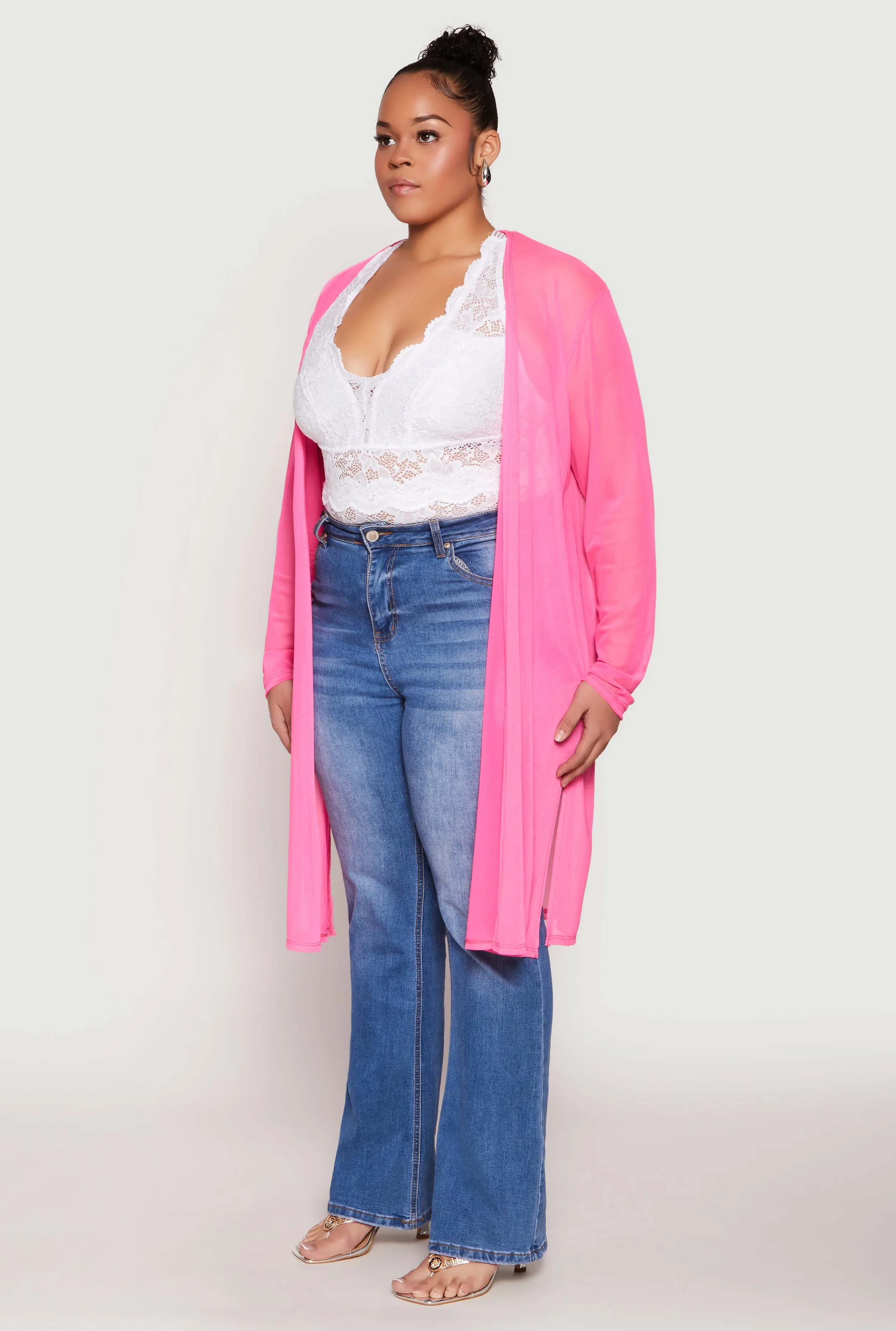 Plus Size Mesh Duster sold by Rainbow product image thumbnail 3