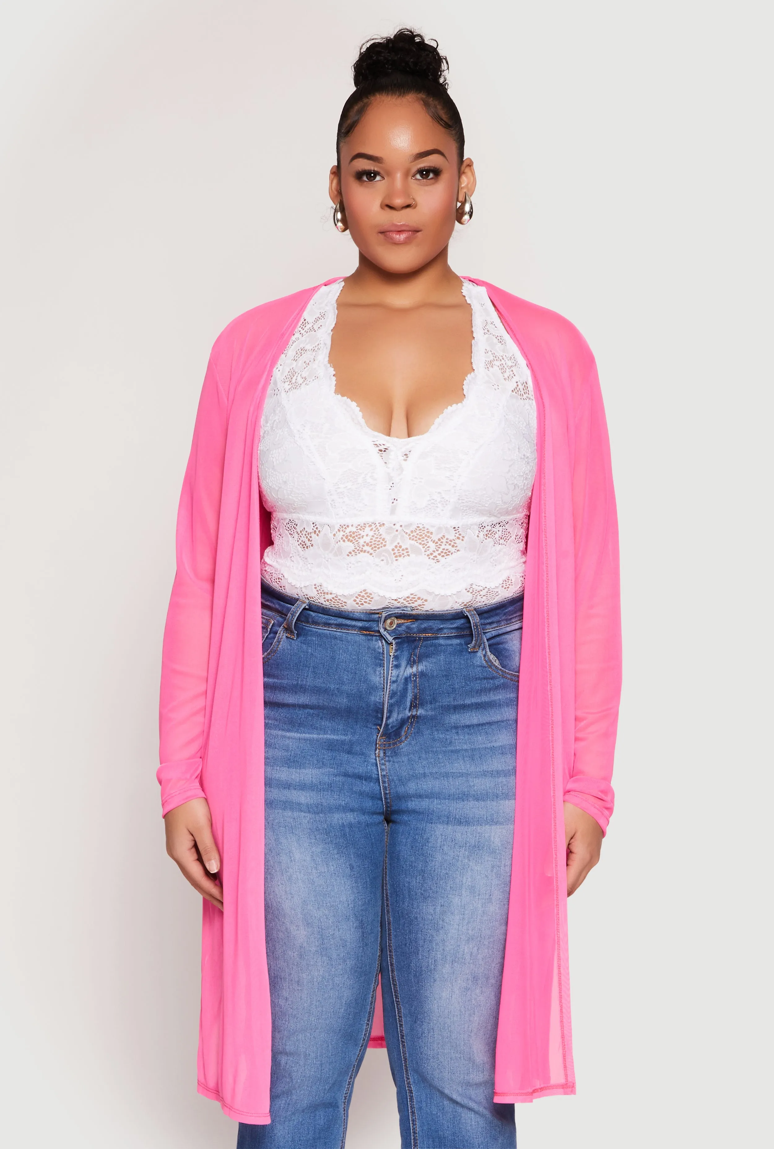 Plus Size Mesh Duster sold by Rainbow product image thumbnail 2