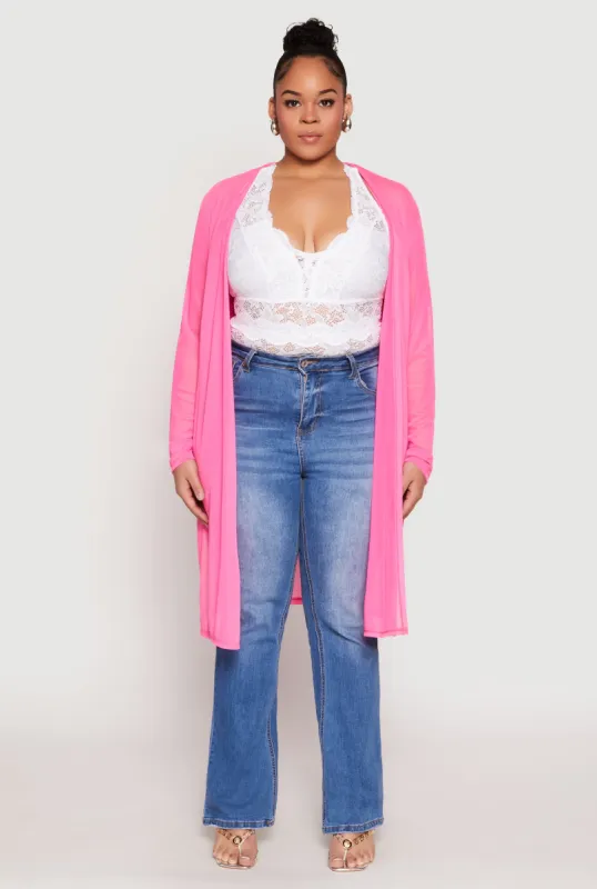 Plus Size Mesh Duster sold by Rainbow