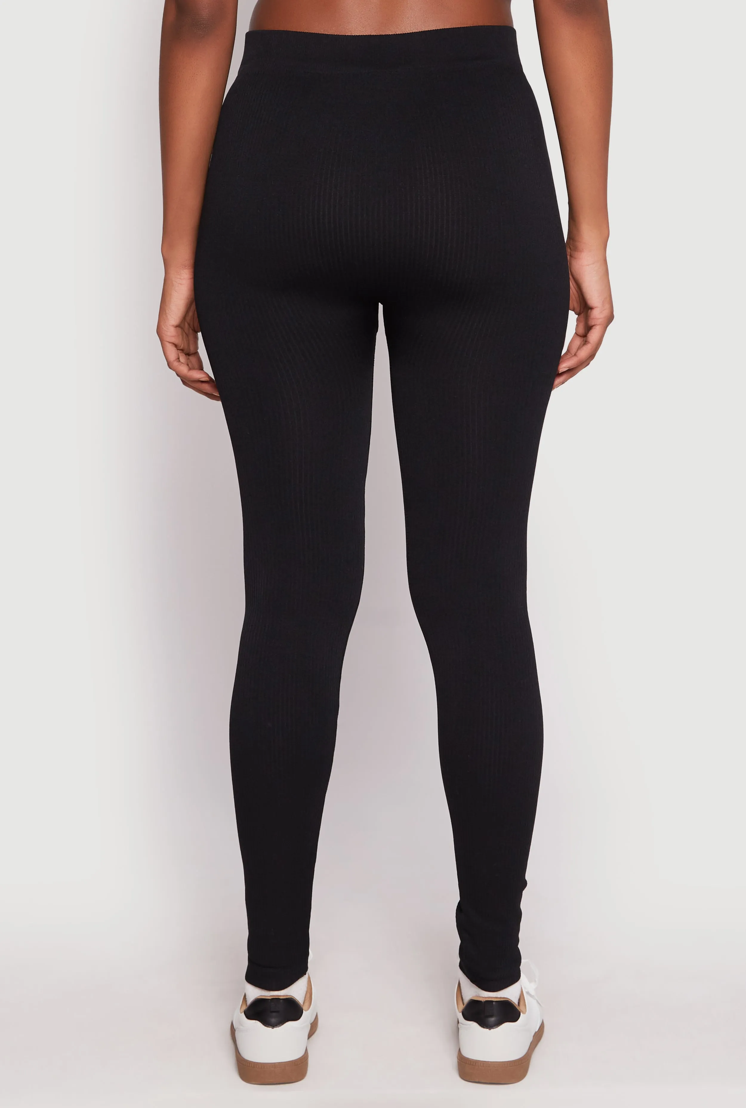 Seamless Ribbed Knit High Waist Leggings sold by Rainbow product image thumbnail 5