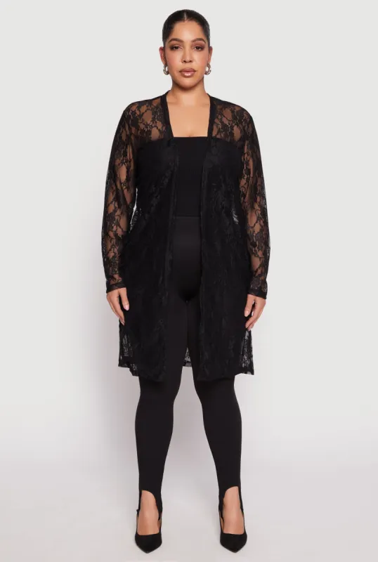 Plus Size Lace Duster sold by Rainbow