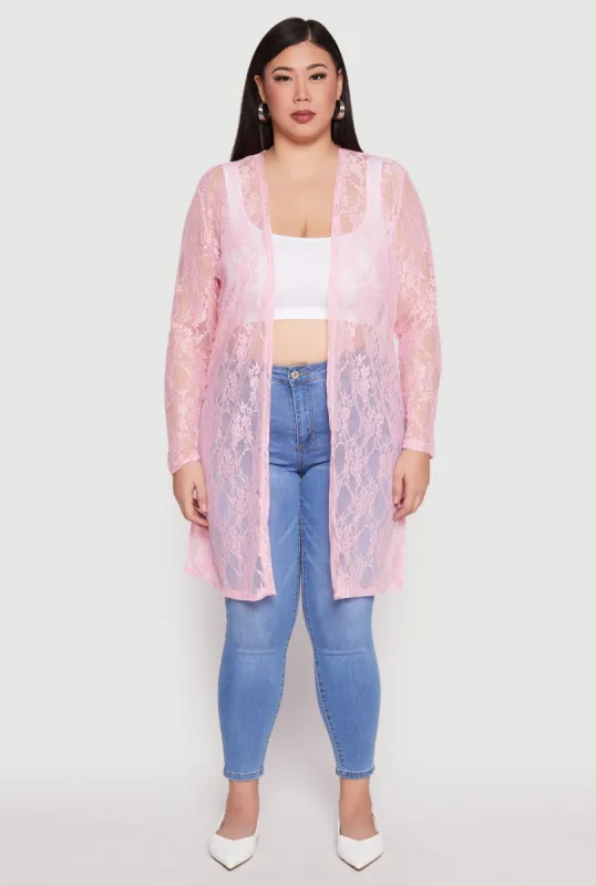 Plus Size Lace Duster sold by Rainbow