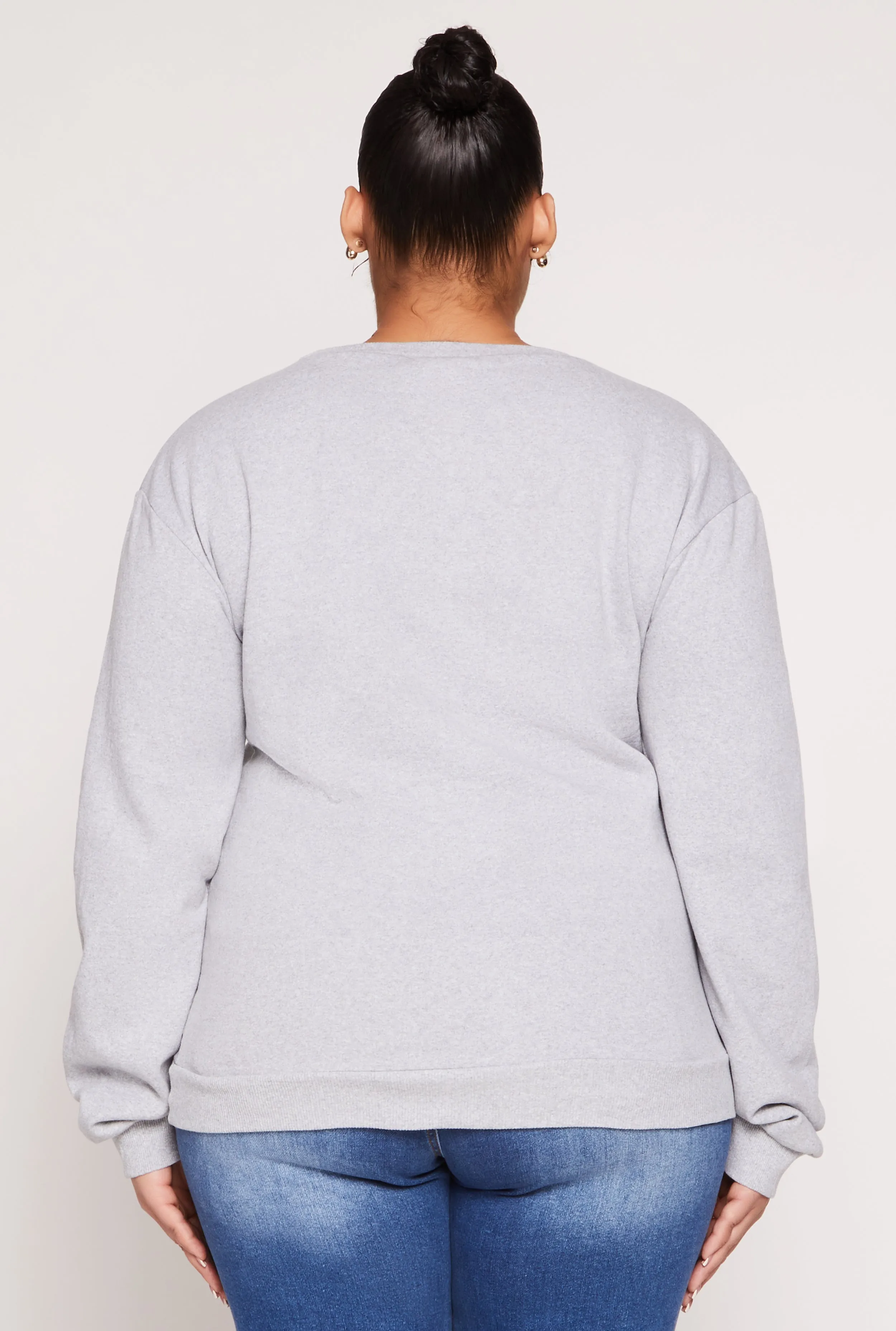 Plus Size New York Football Embroidered Sweatshirt sold by Rainbow product image thumbnail 5