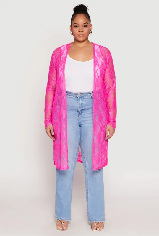 Plus Size Lace Duster sold by Rainbow