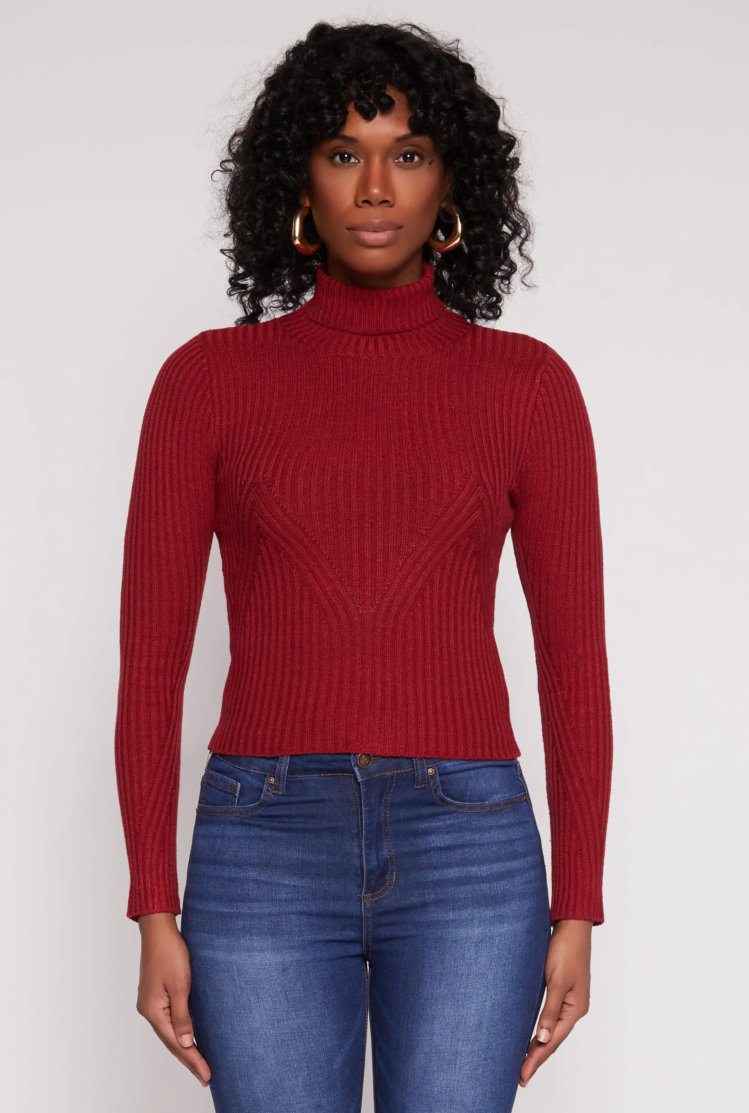 Rib Knit Turtleneck Sweater sold by Rainbow product image thumbnail 2