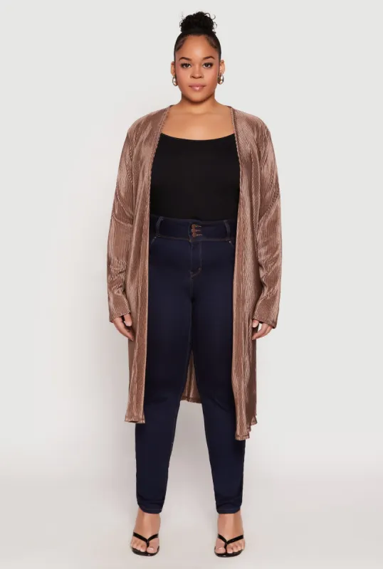 Plus Size Plisse Duster sold by Rainbow