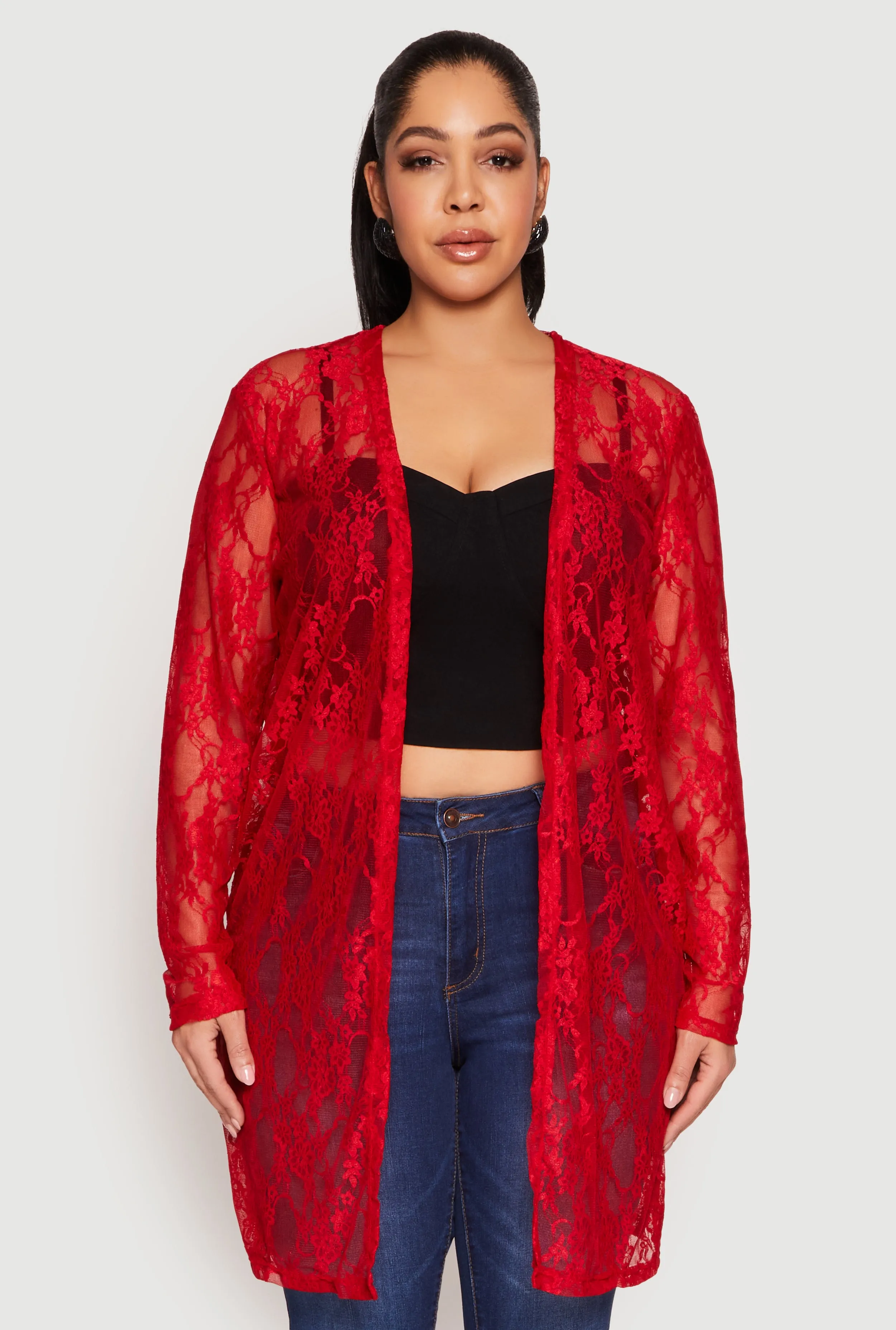 Plus Size Lace Duster sold by Rainbow product image thumbnail 2