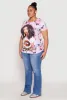 Plus Size Melanin Magic Ruched Graphic Top sold by Rainbow