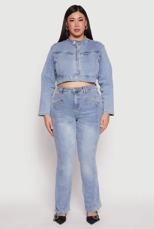 Plus Size Almost Famous Boot Cut Jeans sold by Rainbow