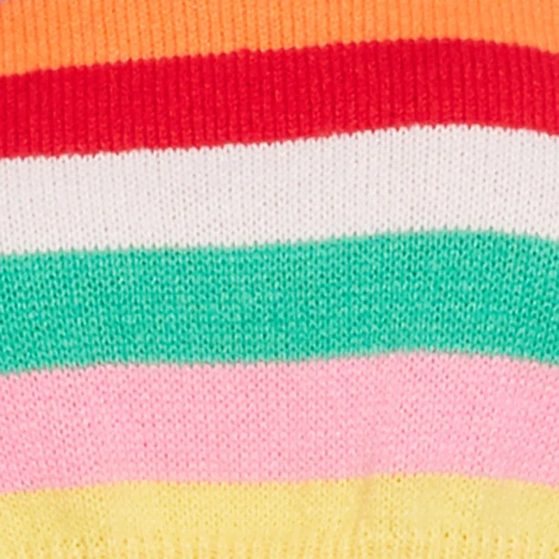 Daisy Striped Brushed Knit Cropped Sweater sold by Rainbow product image thumbnail 4
