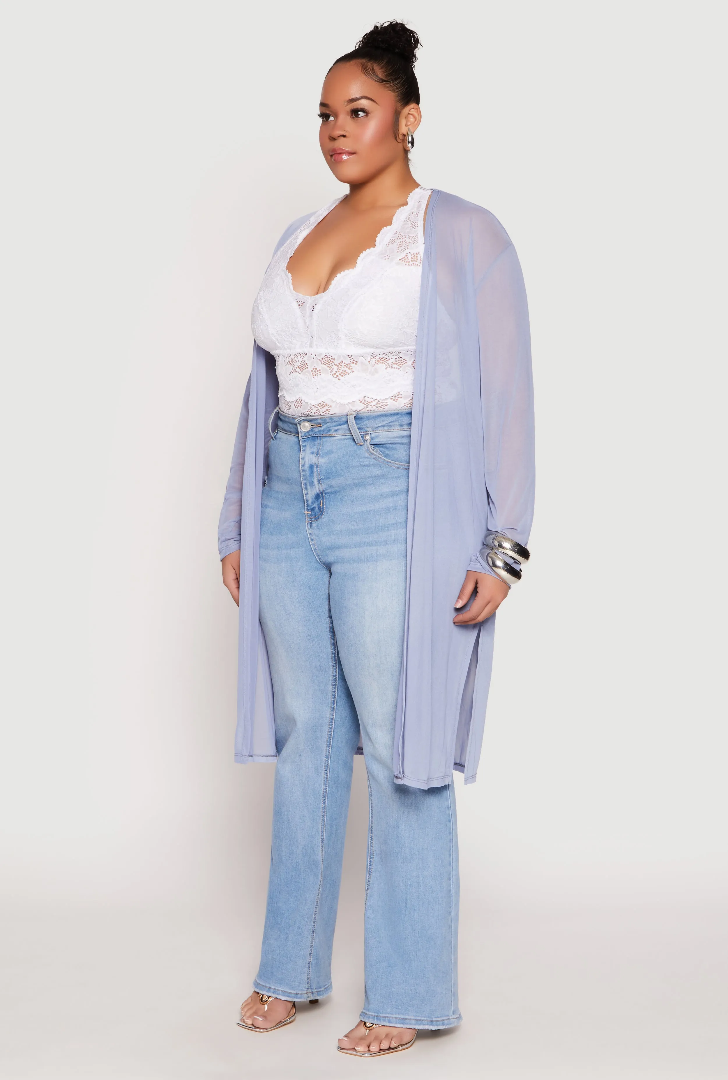 Plus Size Mesh Duster sold by Rainbow product image thumbnail 3